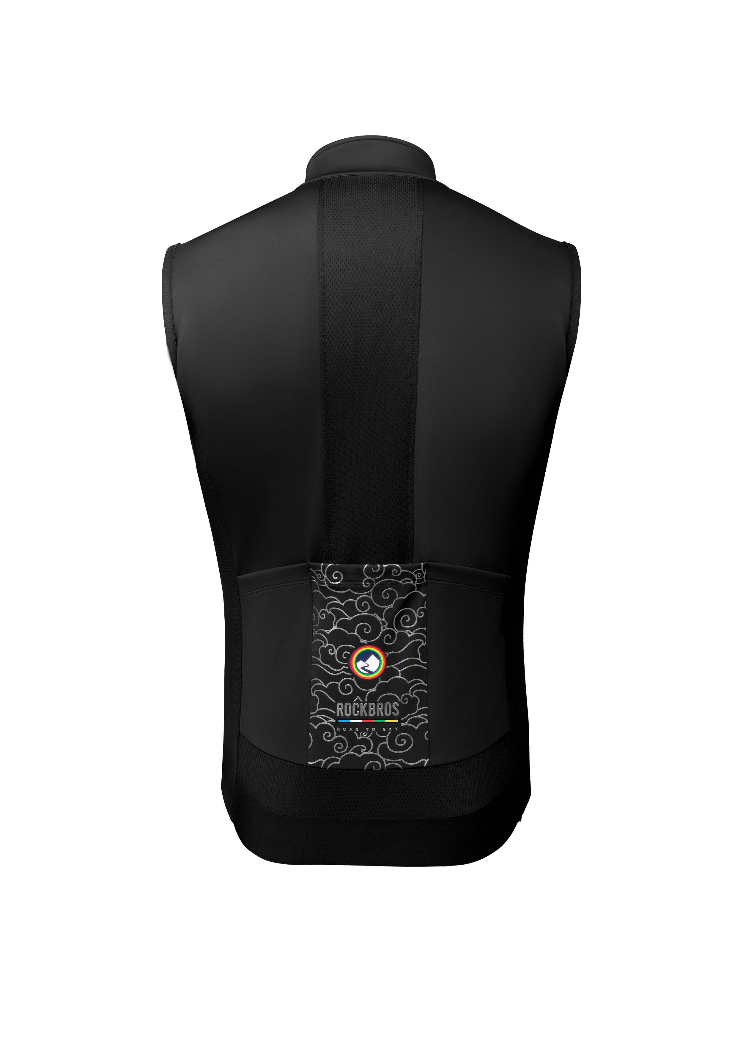 ROAD TO SKY Wind Proof Warm Vest Black