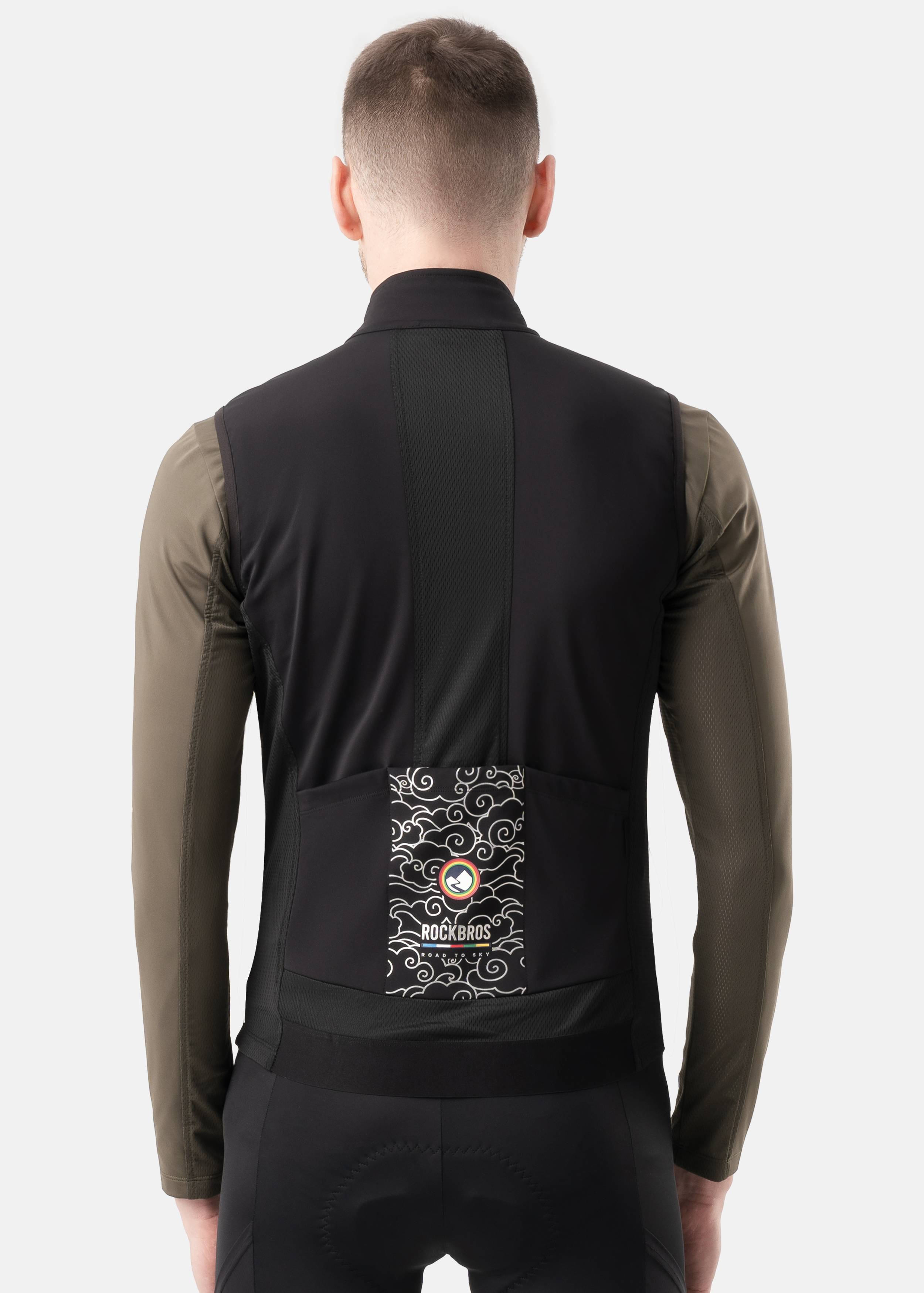 ROAD TO SKY Wind Proof Warm Vest Black