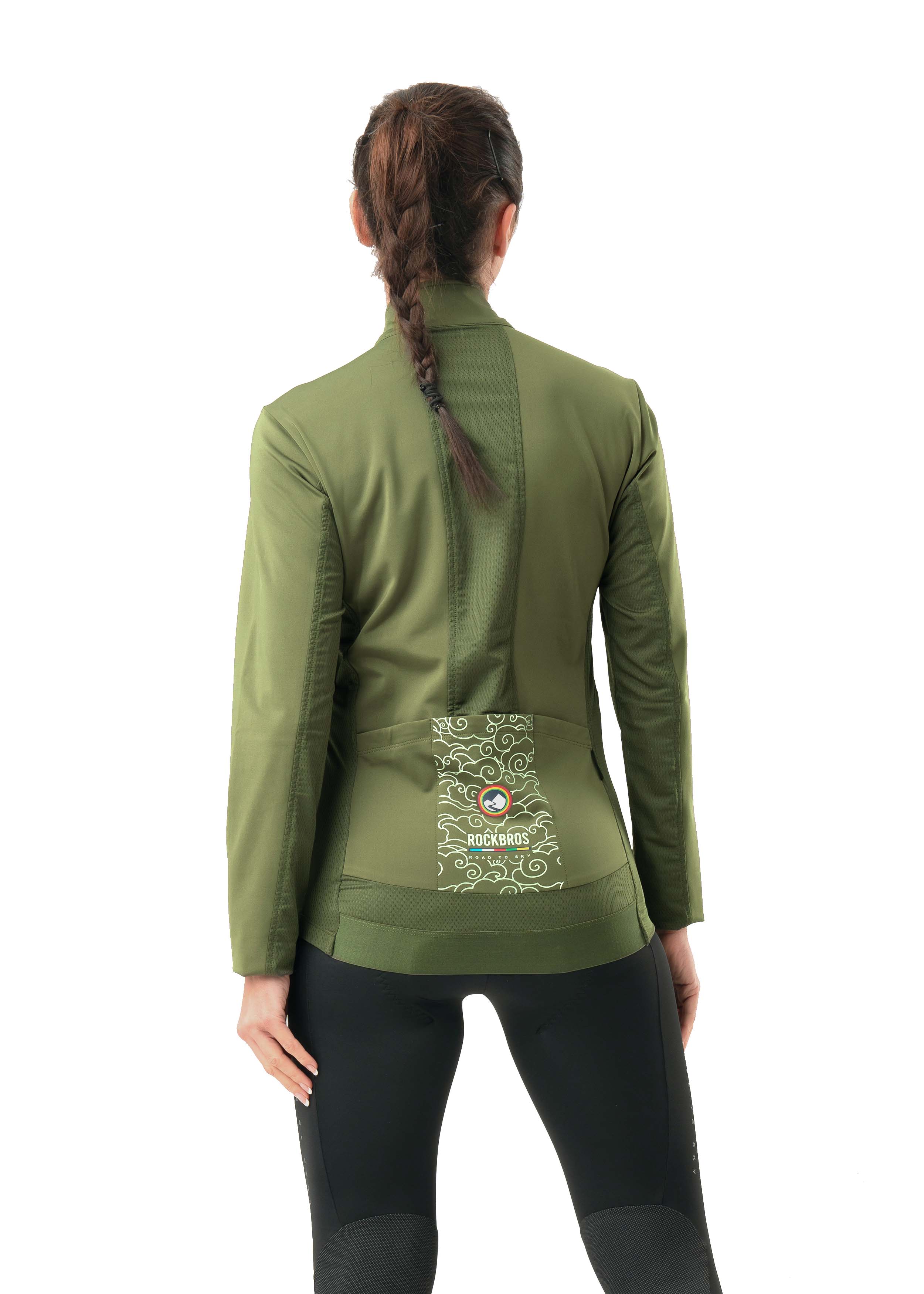 ROAD TO SKY Windproof warm jacket Army Green