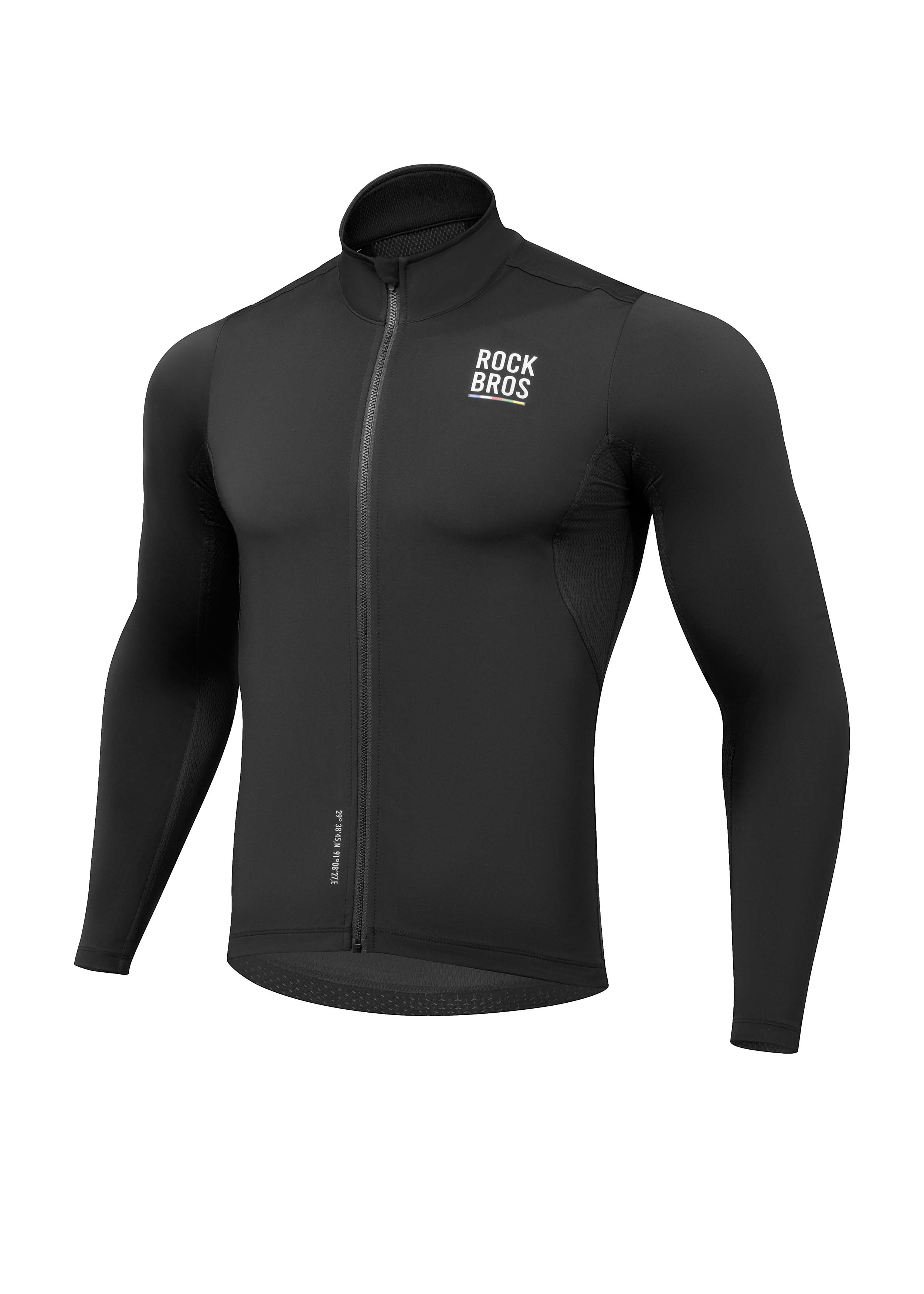 ROCKBROS Road-to-Sky Windproof Warm Jacket #Color_Black