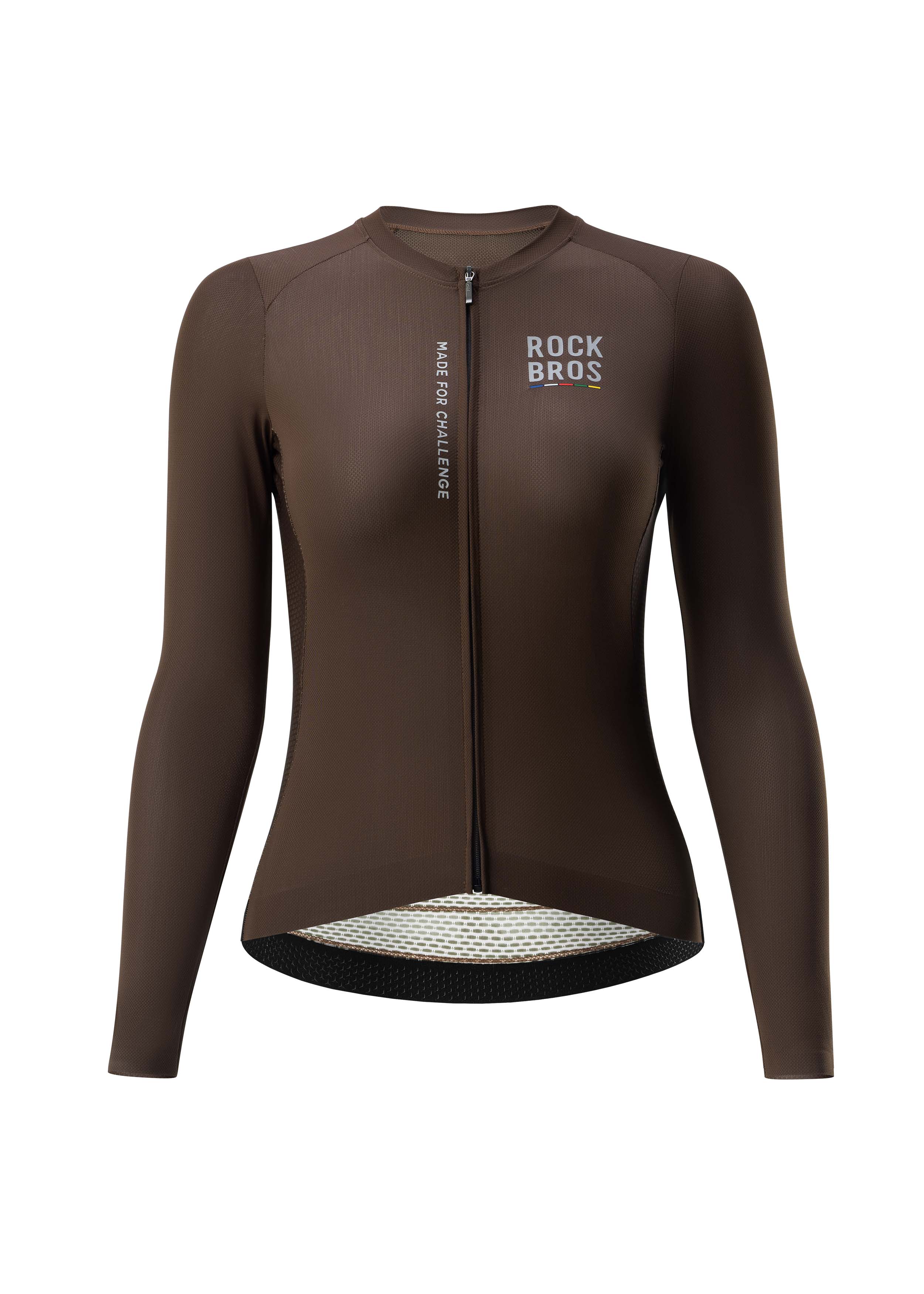 ROAD TO SKY Women's Cycling Long-Sleeved Jersey ¢ò Dark Brown