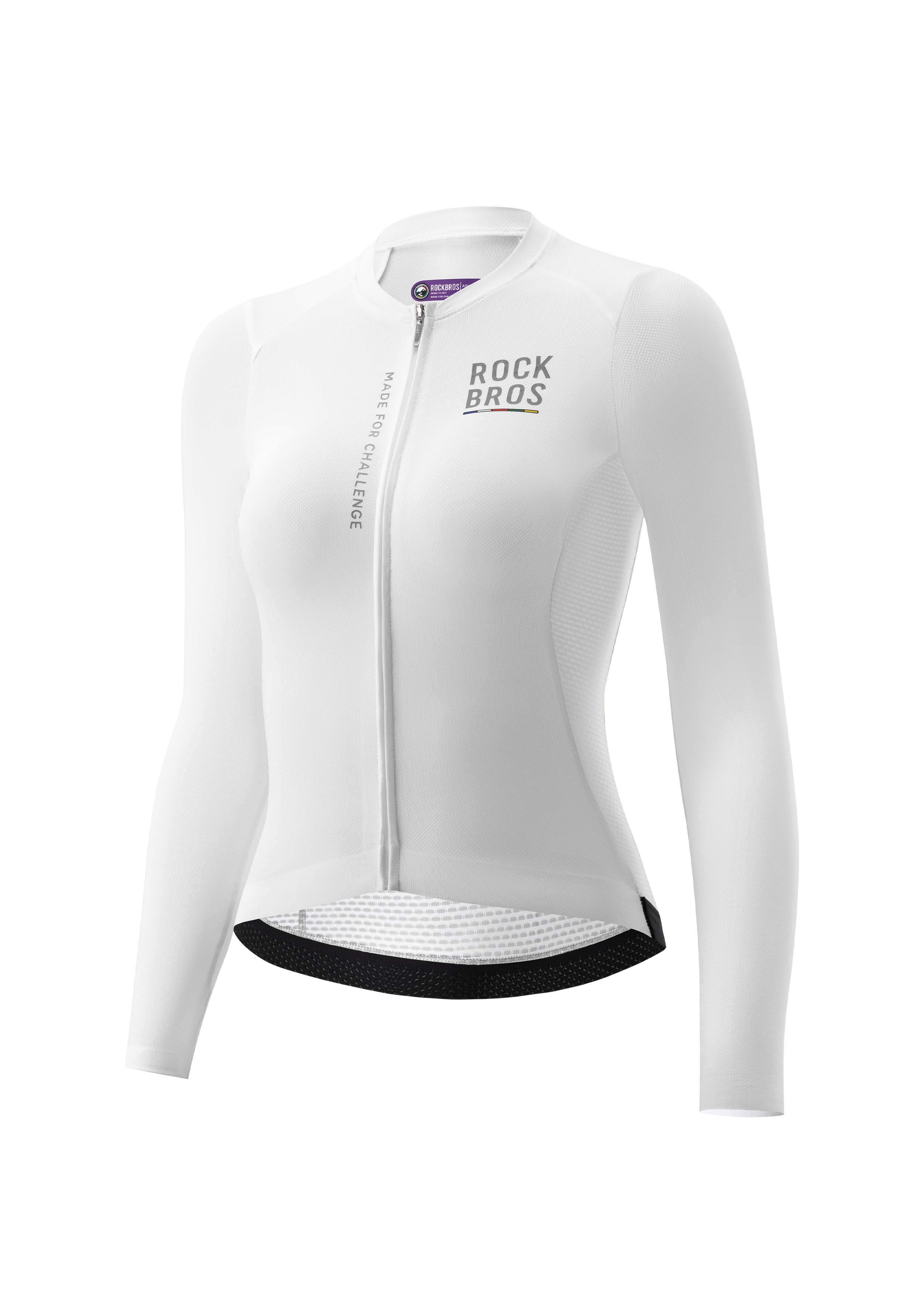ROAD TO SKY Women's Cycling Long-Sleeved Jersey ¢ò White