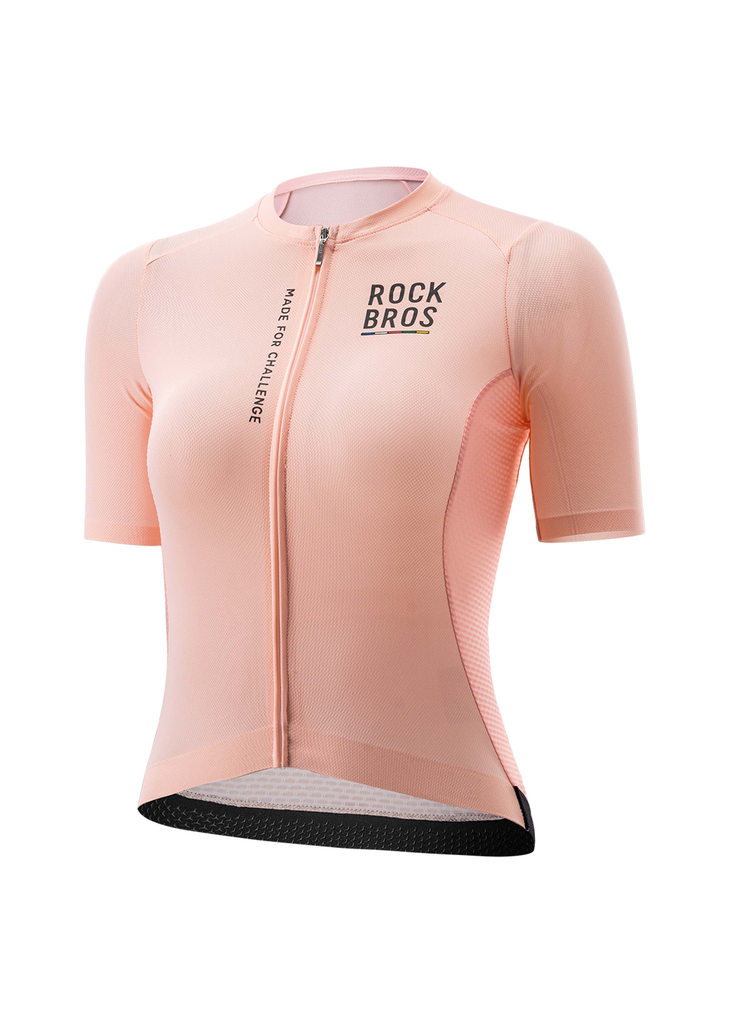ROAD TO SKY Women's Cycling Short-Sleeved Jersey ¢ò Pink Orange