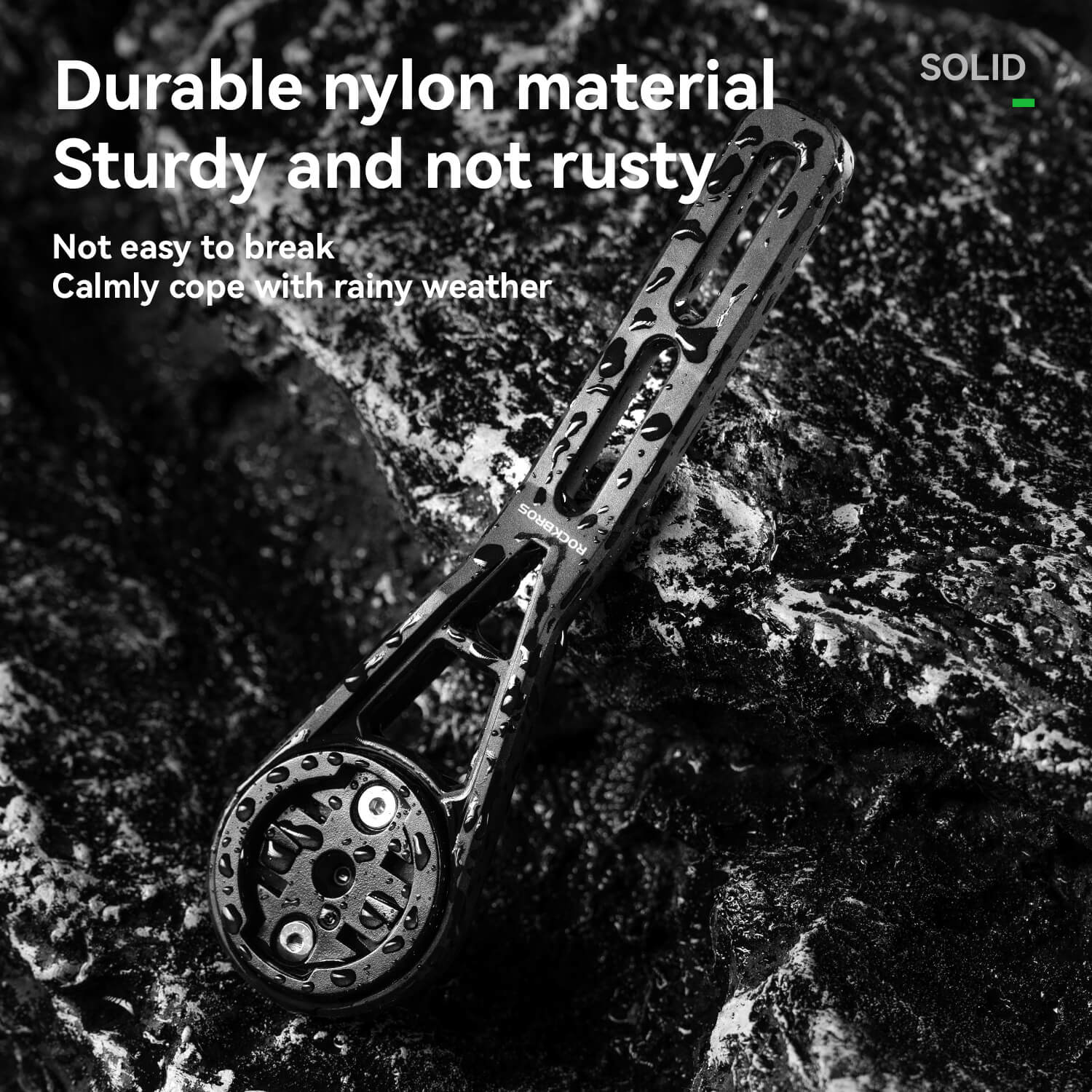 ROCKBROS Bicycle Computer Stand Handlebar Extension Bracket featuring versatile compatibility with bike computers and an integrated GoPro adapter for capturing cycling moments.