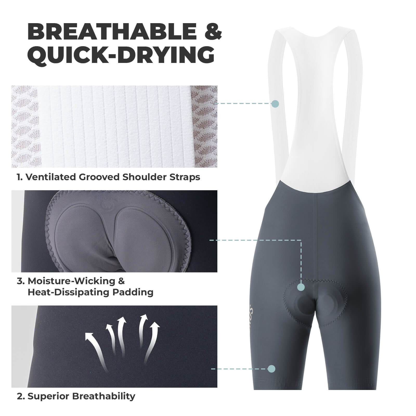 ROCKBROS DOLOMITI Pads Men¡¯s Cycling Bib Shorts