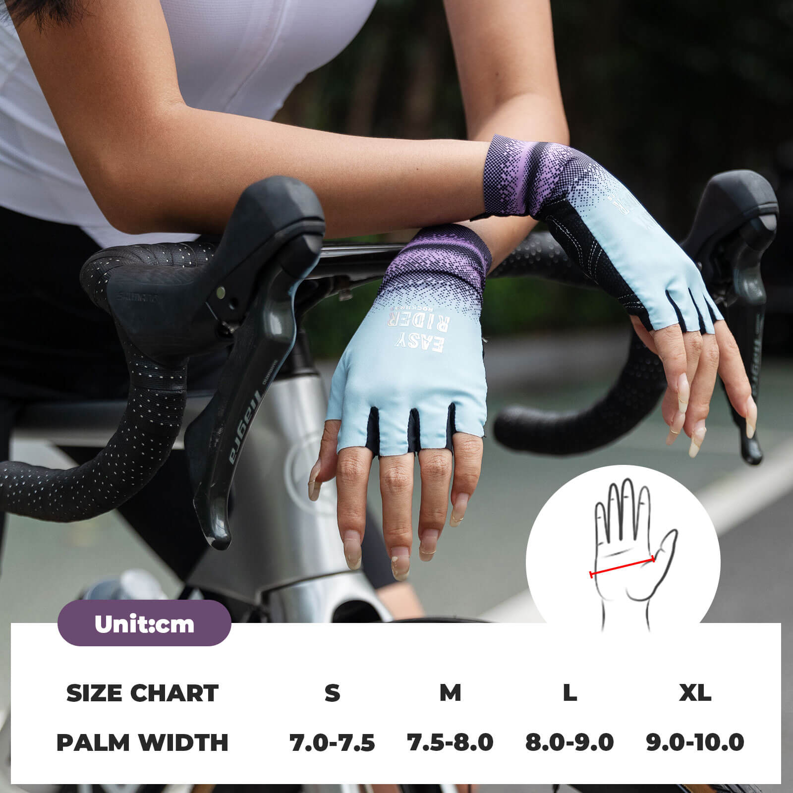 ROCKBROS Gradient Cycling Gloves ¡§C Ride in Color, Grip Like a Pro!