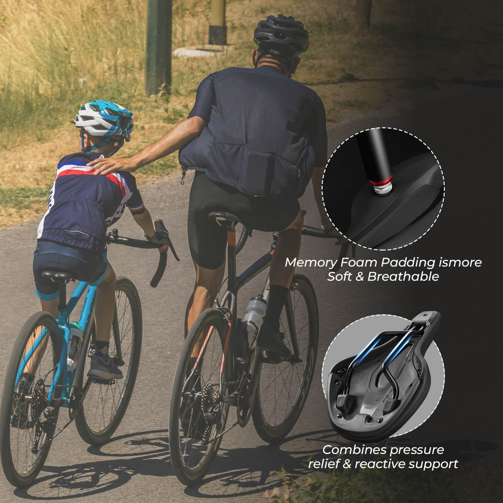 ROCKBROS Kids Bike Saddle – Comfort & Safety for Young Riders!