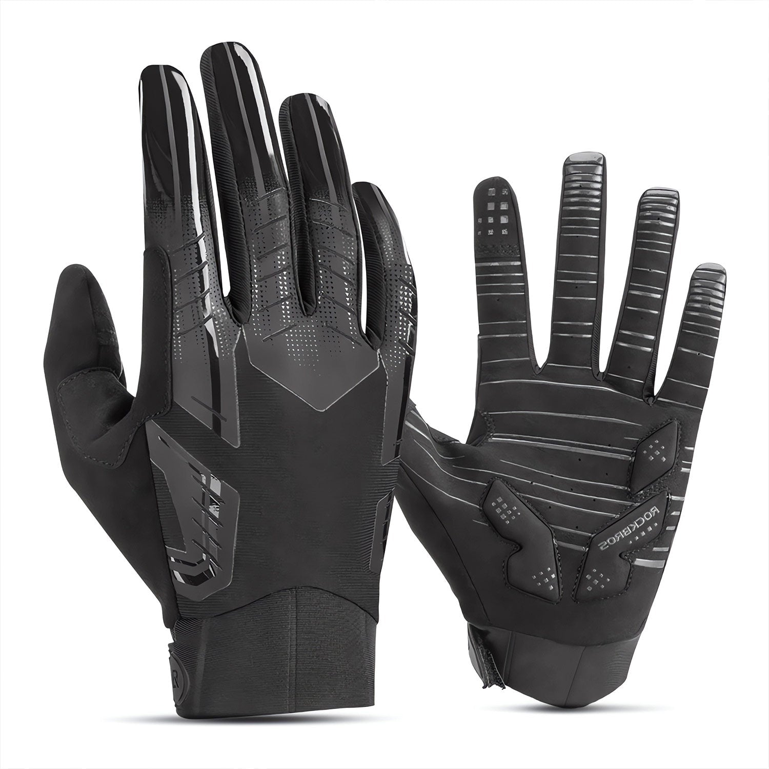 ROCKBROS Winter Windproof Silicone Full-Finger Cycling Gloves, EU XL / Asian XXL