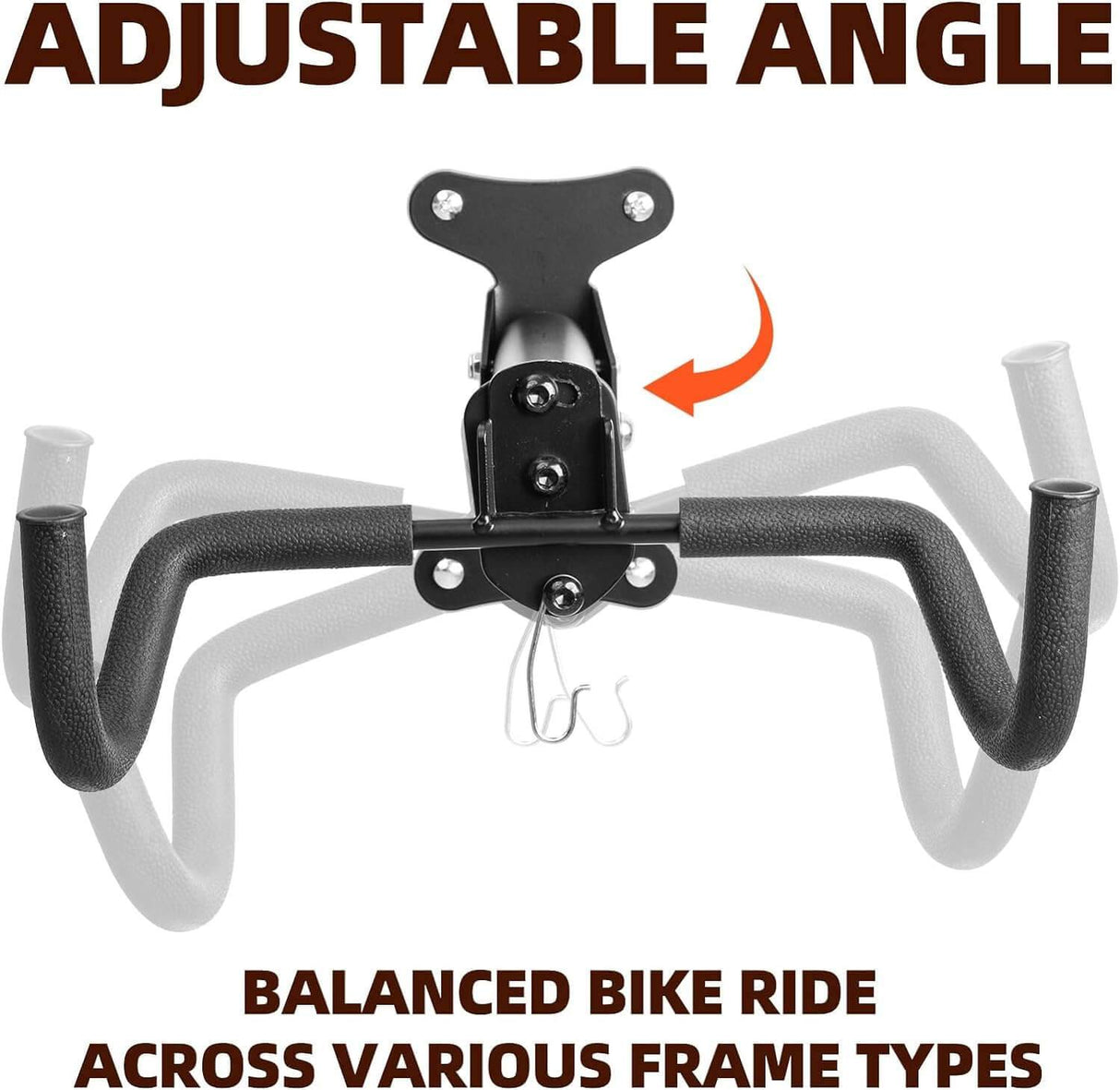 Wall-Mounted Bike Holder 33 lb Capacity