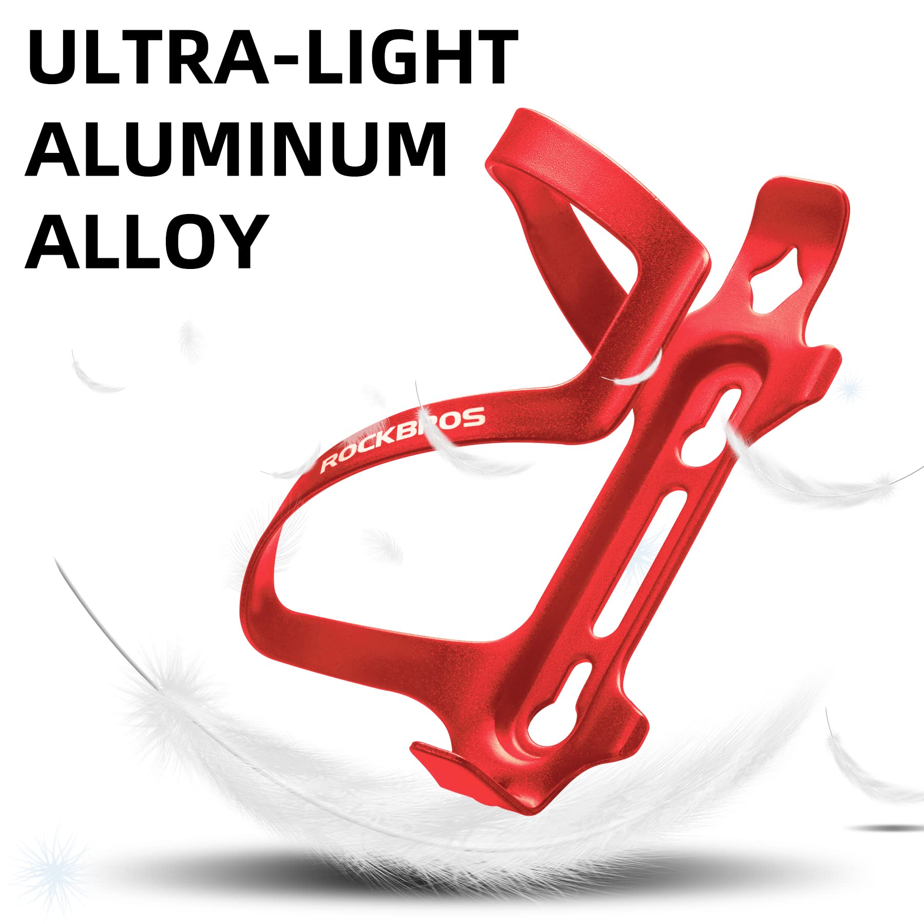 ROCKBROS Bike Water Bottle Holder Alloy Aluminum Bicycle Cage for Road and Mountain Bikes