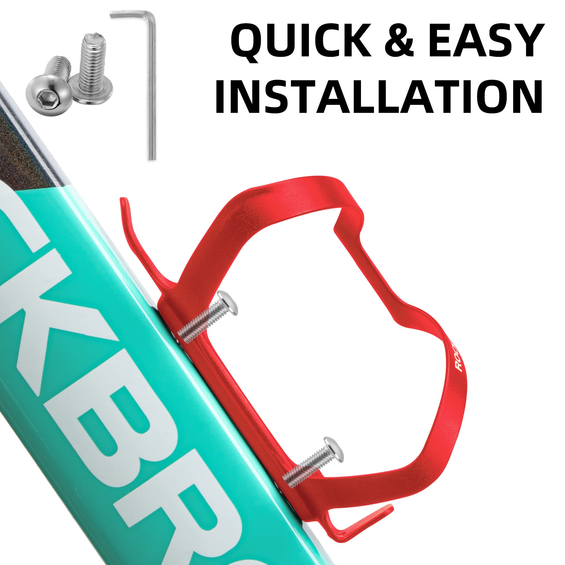 ROCKBROS Bike Water Bottle Holder Alloy Aluminum Bicycle Cage for Road and Mountain Bikes