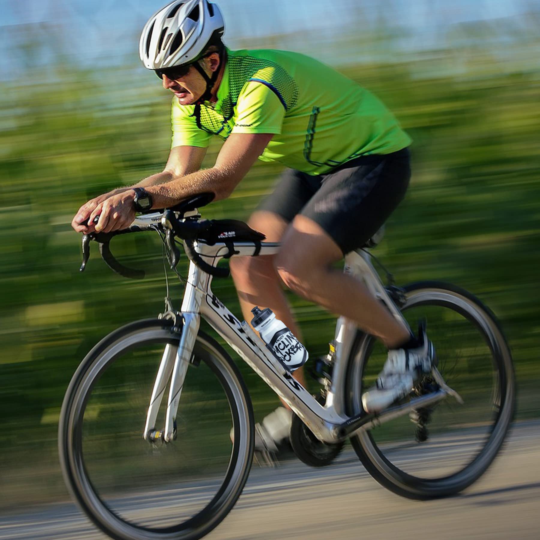 ROCKBROS Bike Water Bottle Holder Alloy Aluminum Bicycle Cage for Road and Mountain Bikes