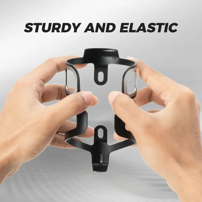 ROCKBROS Lightweight 27 g aluminium bike bottle cage with secure bottle retention, weather-resistant finish and universal fit.