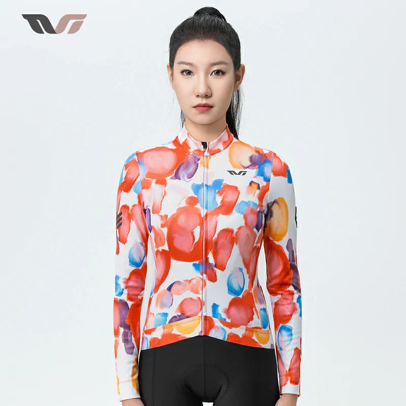 TVI Cycling Jersey Fleece Long Sleeve for 41–68 °F