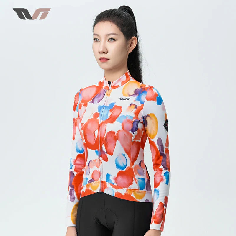 TVI Cycling Jersey Fleece Long Sleeve for 41–68 °F