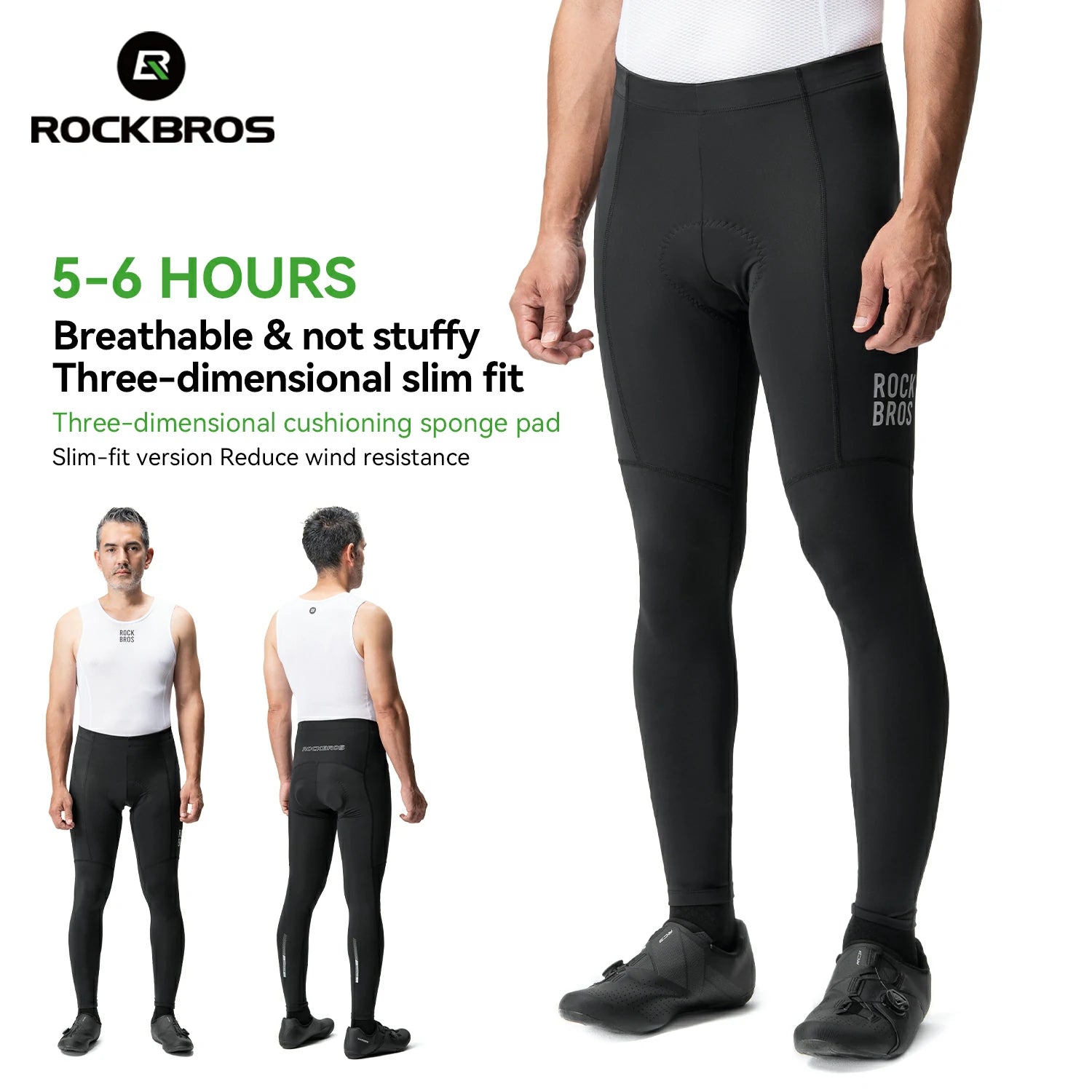 Men's Cycling Pants Breathable Padded For Summer & Fall-Pasta