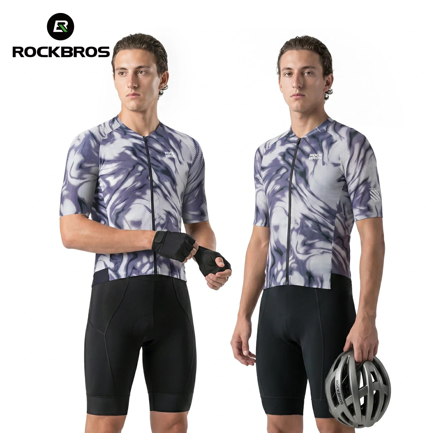 Men Cycling Jersey Short Sleeve Breathable Quick Dry
