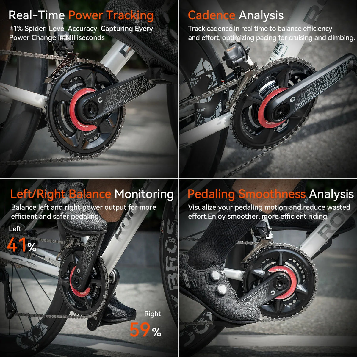 IPX7 water-resistant road bike power meter