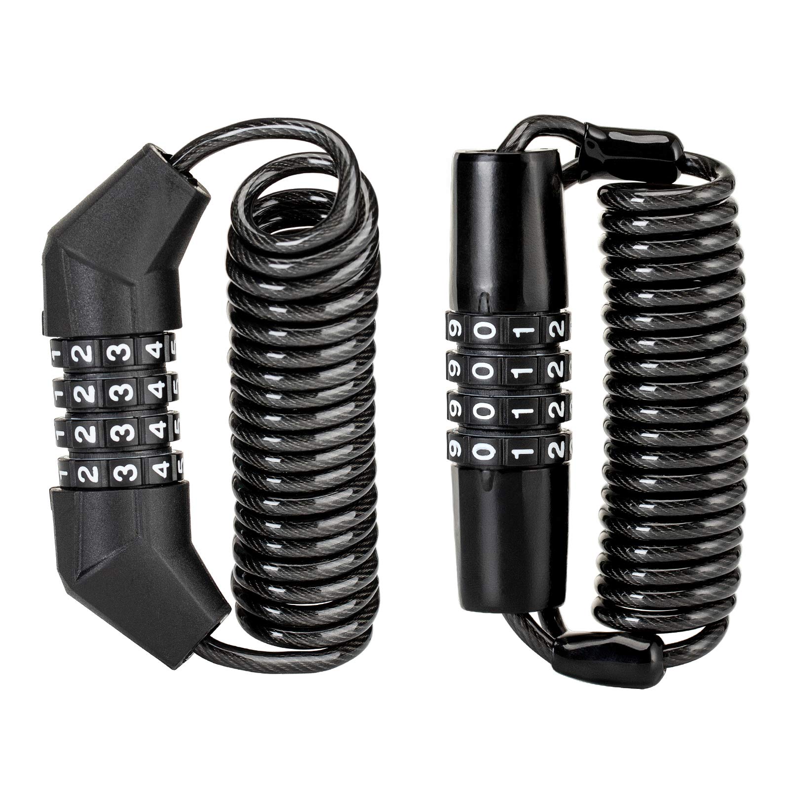 ROCKBROS Retractable Luggage Helmet Lock 4 Digit Little Black, 2Pcs - ROCKBROS