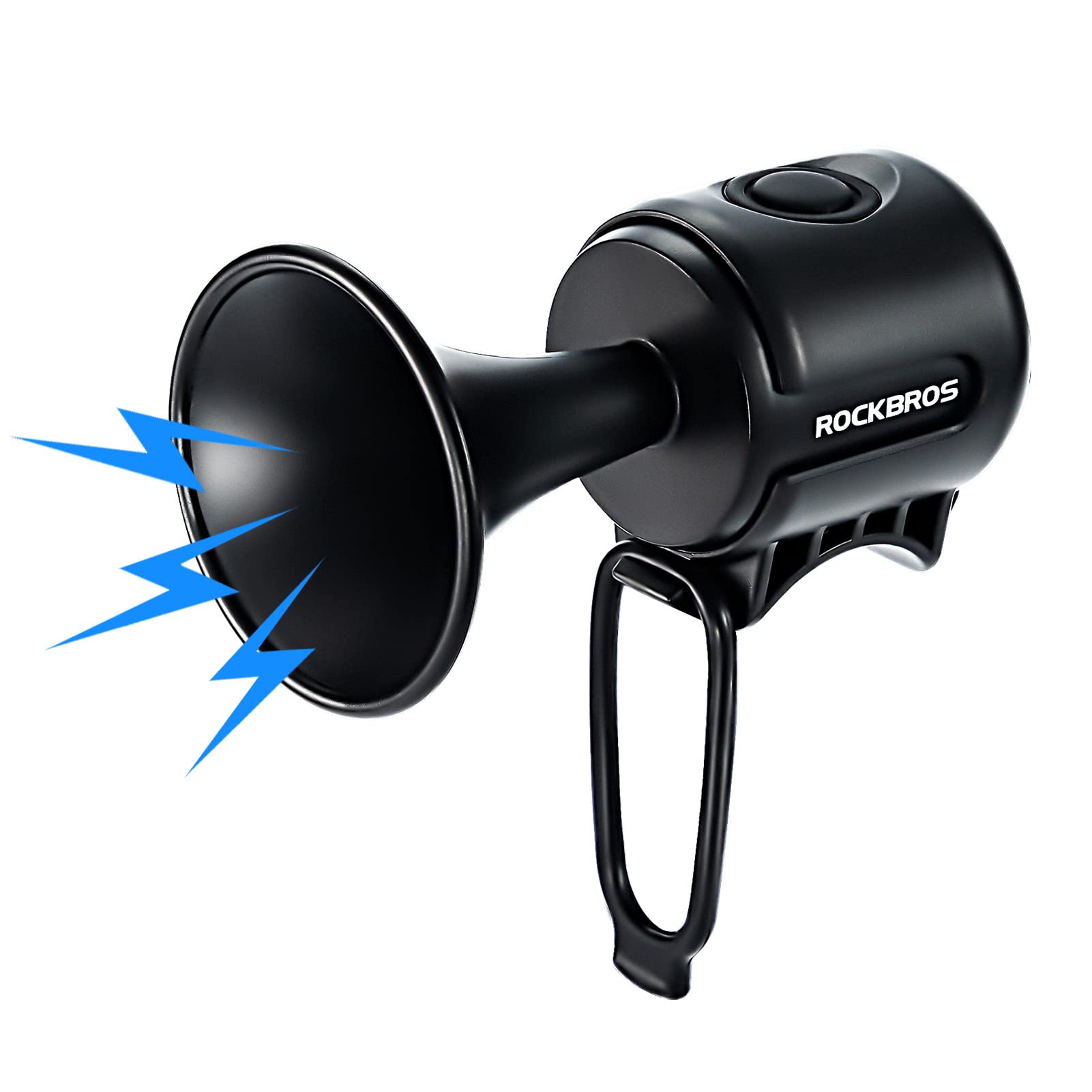 ROCKBROS Bike Bell Electric Bike Horn Waterproof 120dB, Black