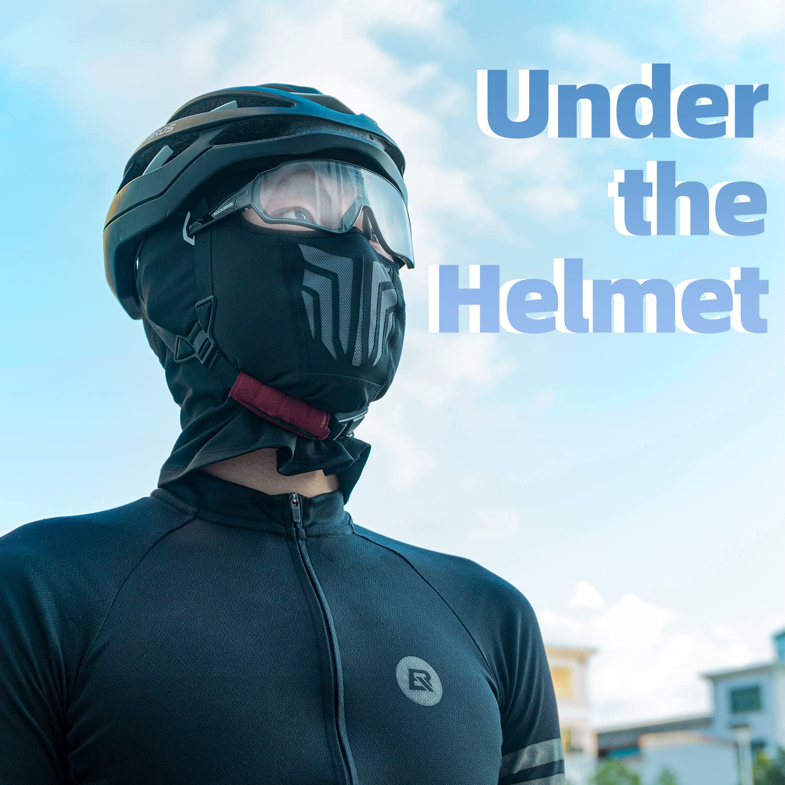 ROCKBROS Windproof Winter Fleece Balaclava for Men - Ski, Cycling, Motorcycle Mask