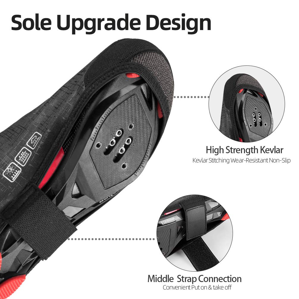 ROCKBROS Thermal Windproof Bike Shoe Covers for Mountain Road