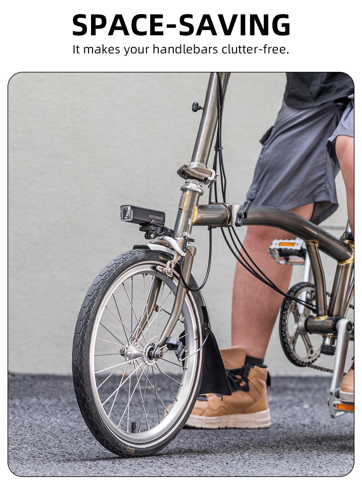 Bicycle Headlight Extender Holder Stand Bracket Cycling Part for Brompton