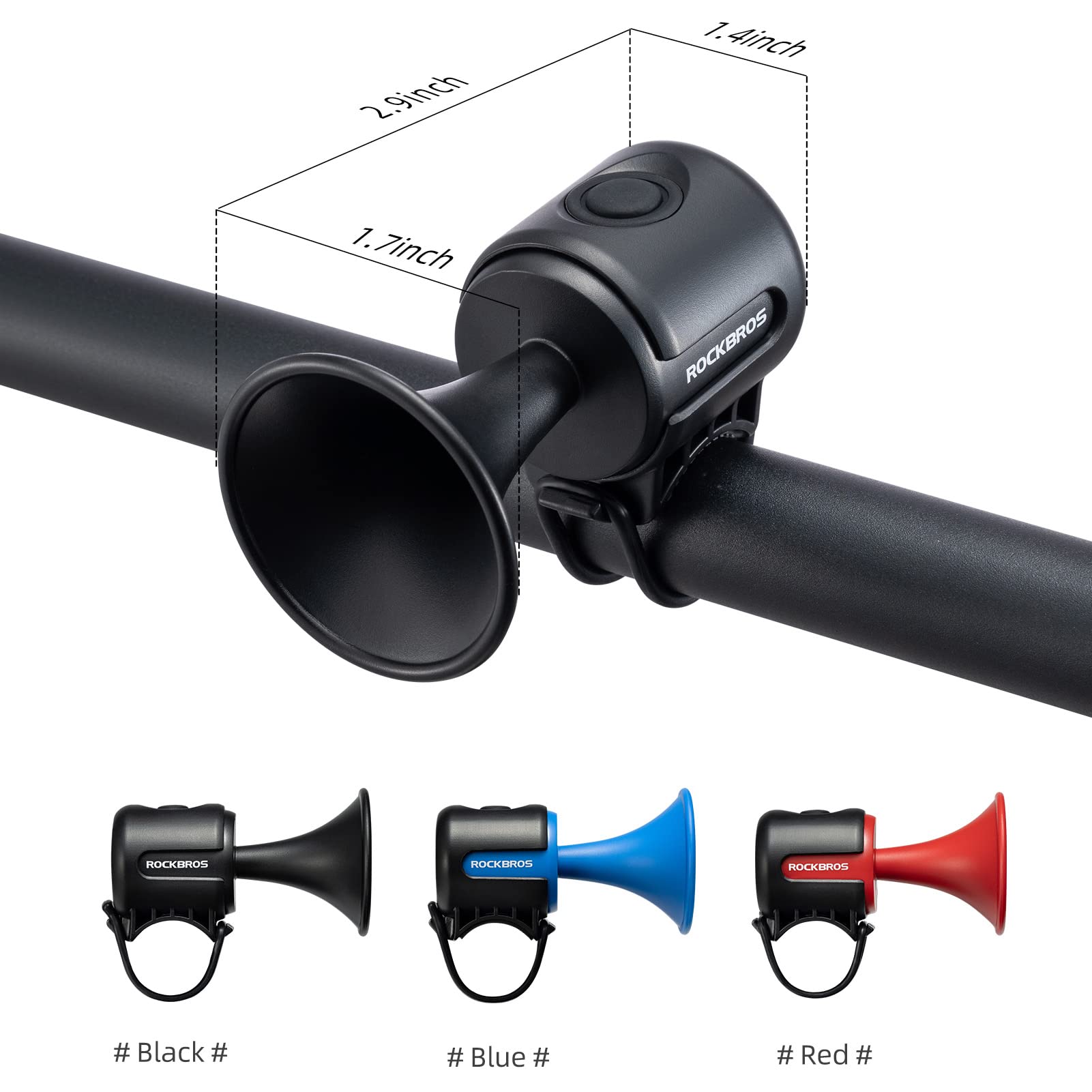 ROCKBROS Bike Bell Electric Bike Horn Waterproof 120dB - ROCKBROS