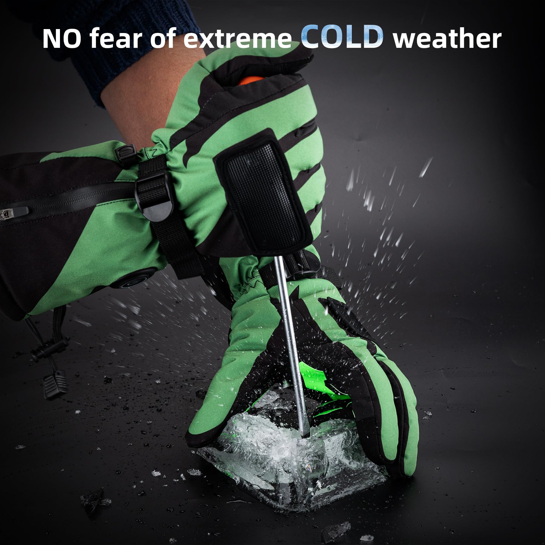 ROCKBROS Heated Gloves, Rechargeable Winter Touchscreen Hand Warmers for Men Women