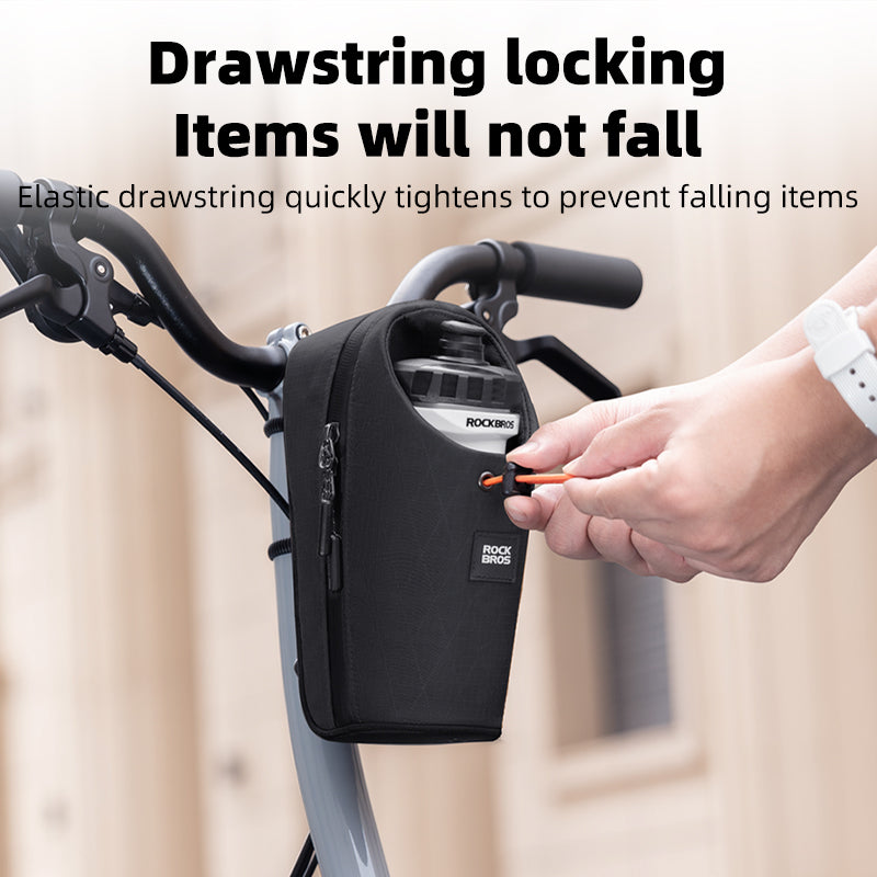 Magnetic Quick-Release Handlebar Bag Bike Water Bottle Bag 1.5L