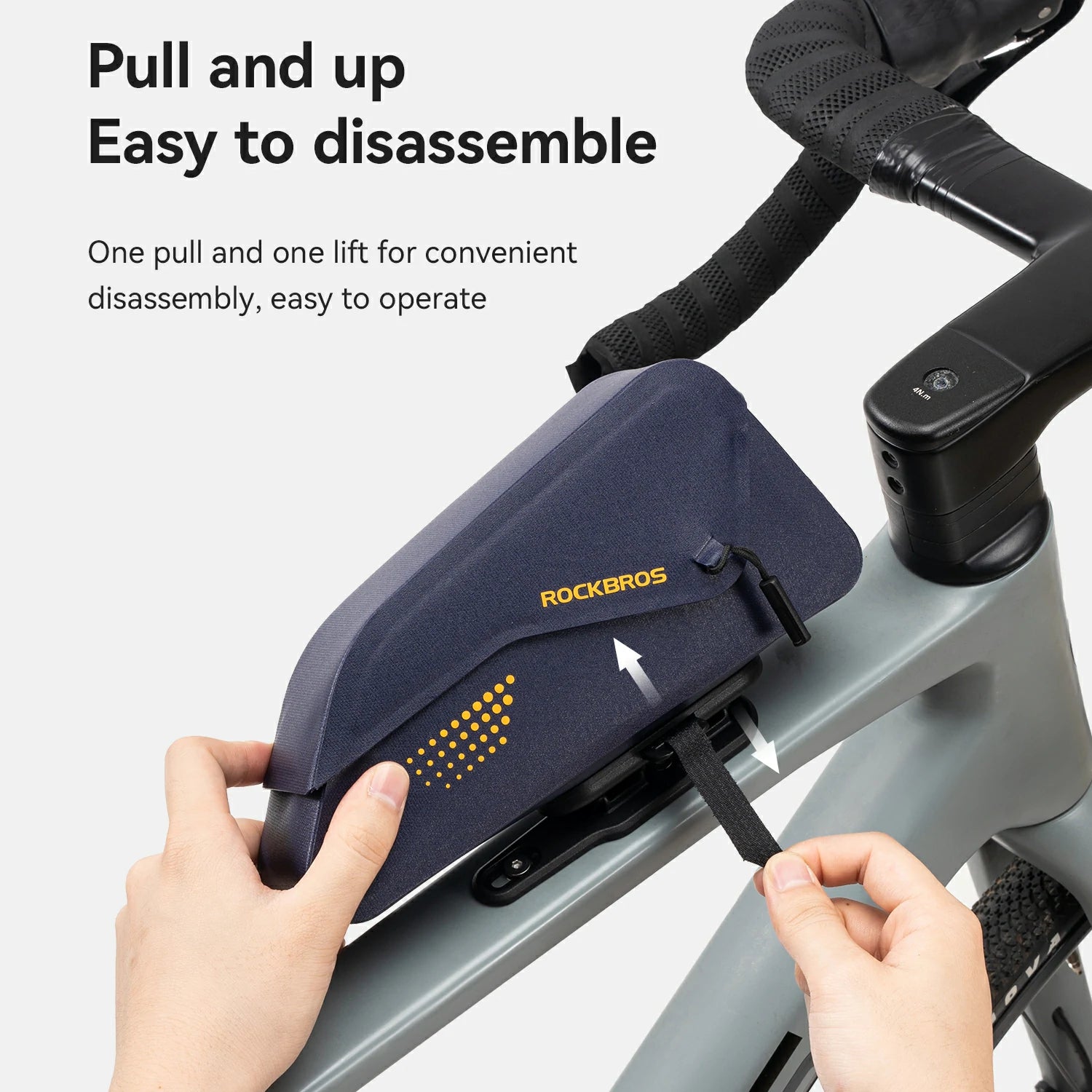 Magnetic Top Tube Bag Waterproof with Quick Access Mount