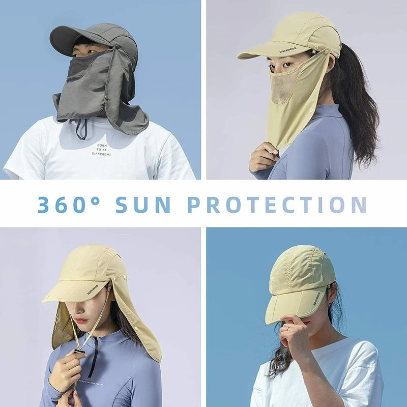 2 in 1 Balaclava Face Mask Scarf Sun Protection Cycling Cap