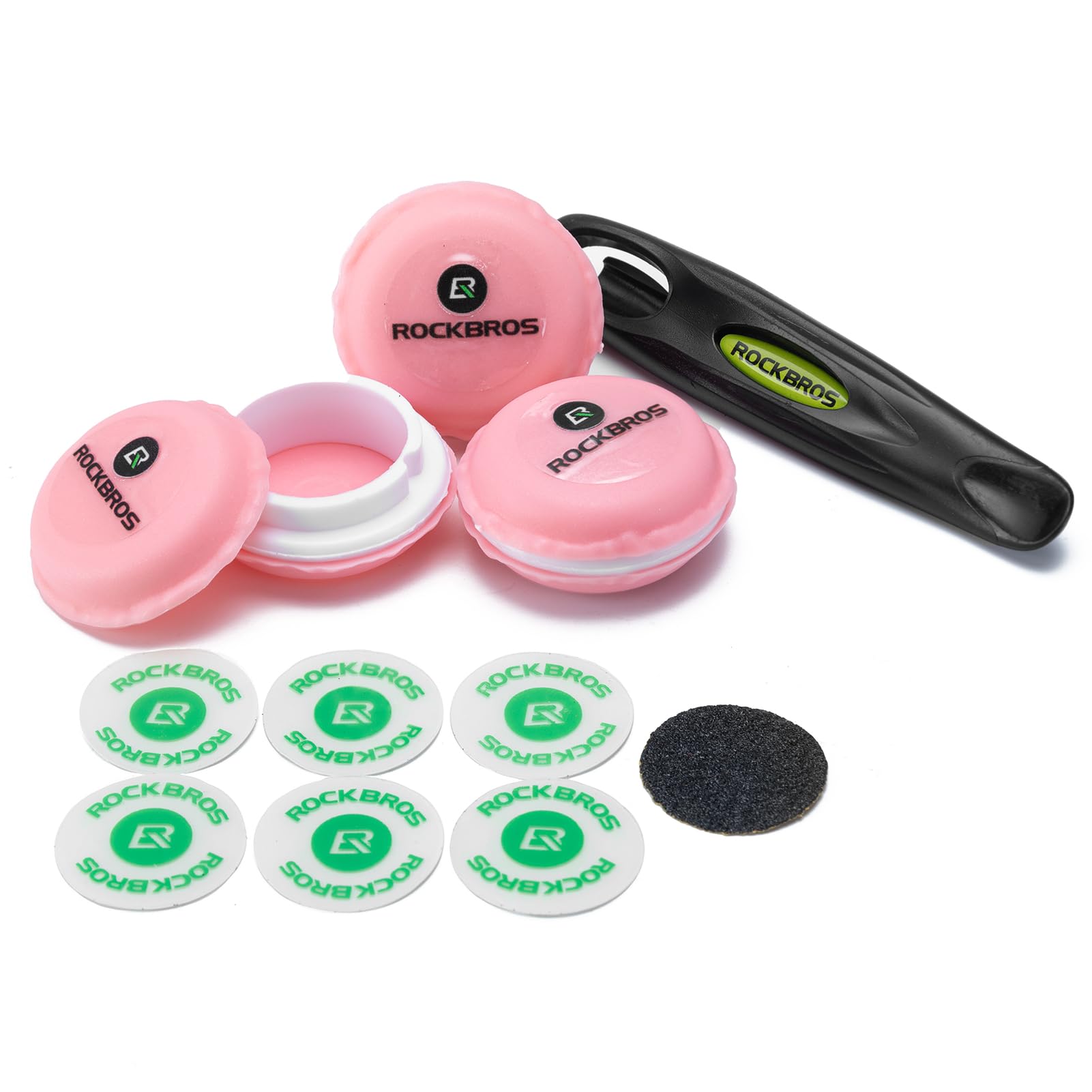 18-Pcs Bike Tire Patch Kit, Glueless Tube Repair with Tyre Levers 6-Pack