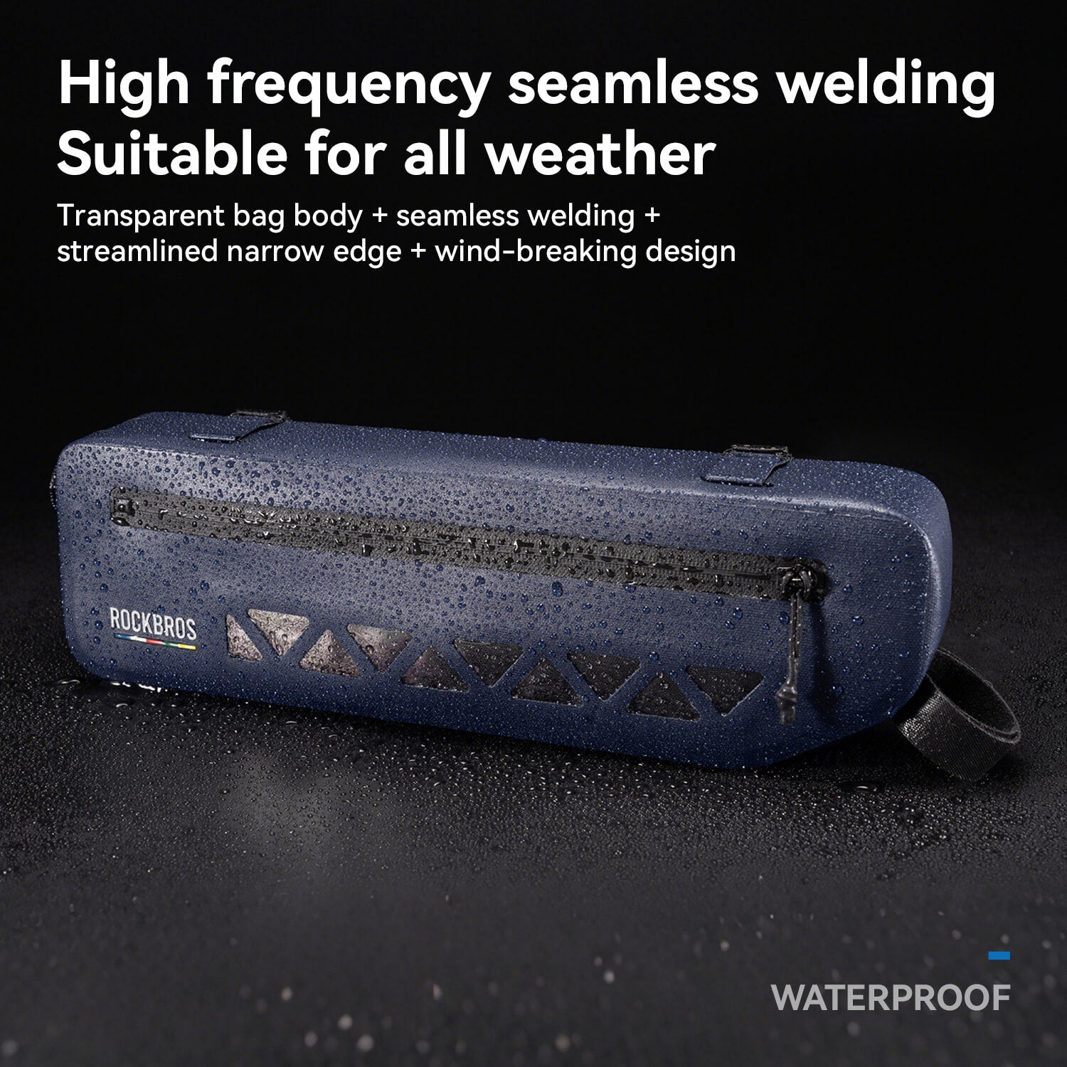 road to sky 100% waterproof bike frame bag model as-142 with secure storage