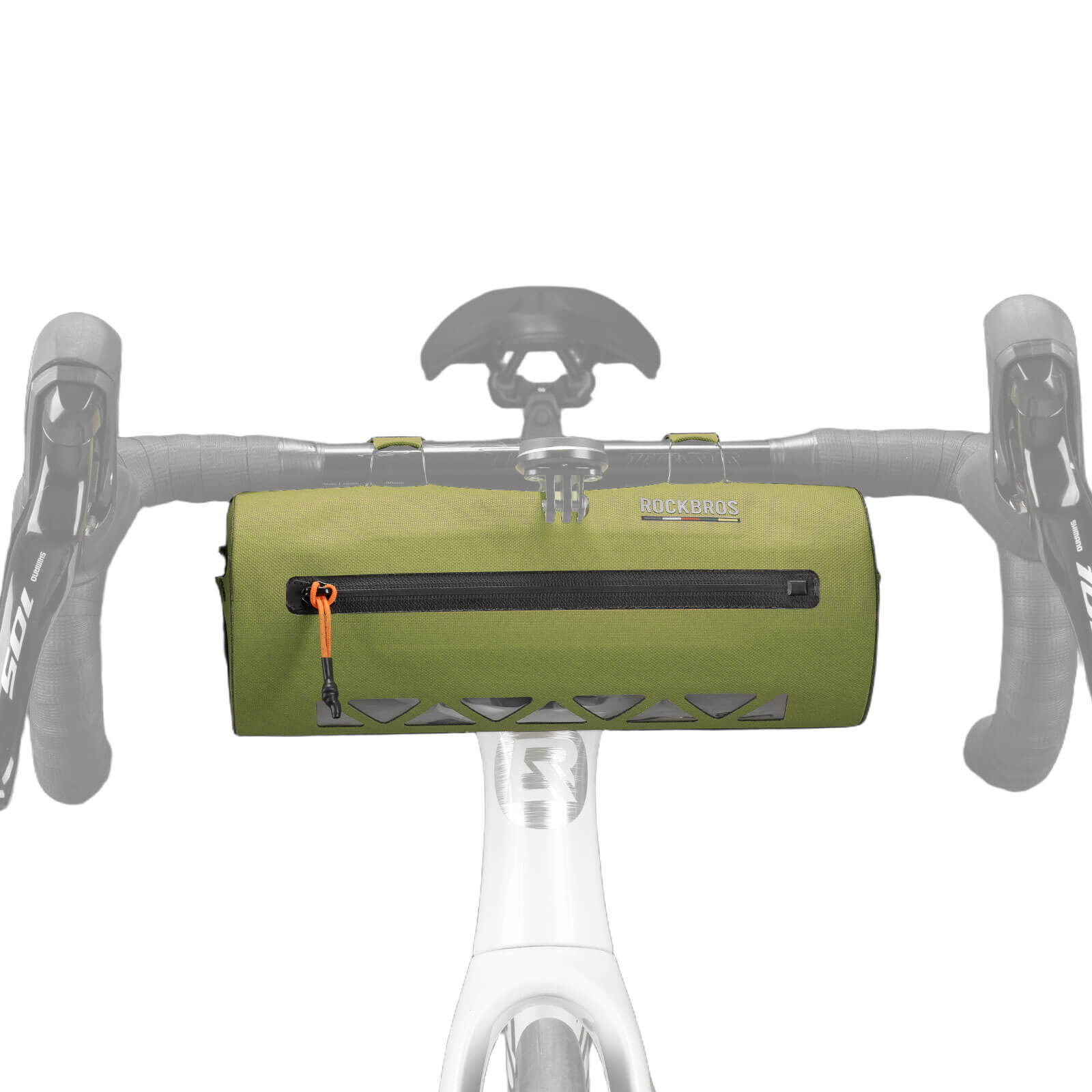 Road-to-Sky bike handlebar bag AS-144 with 2L capacity, 100% waterproof design for secure and convenient storage during all-weather cycling.
