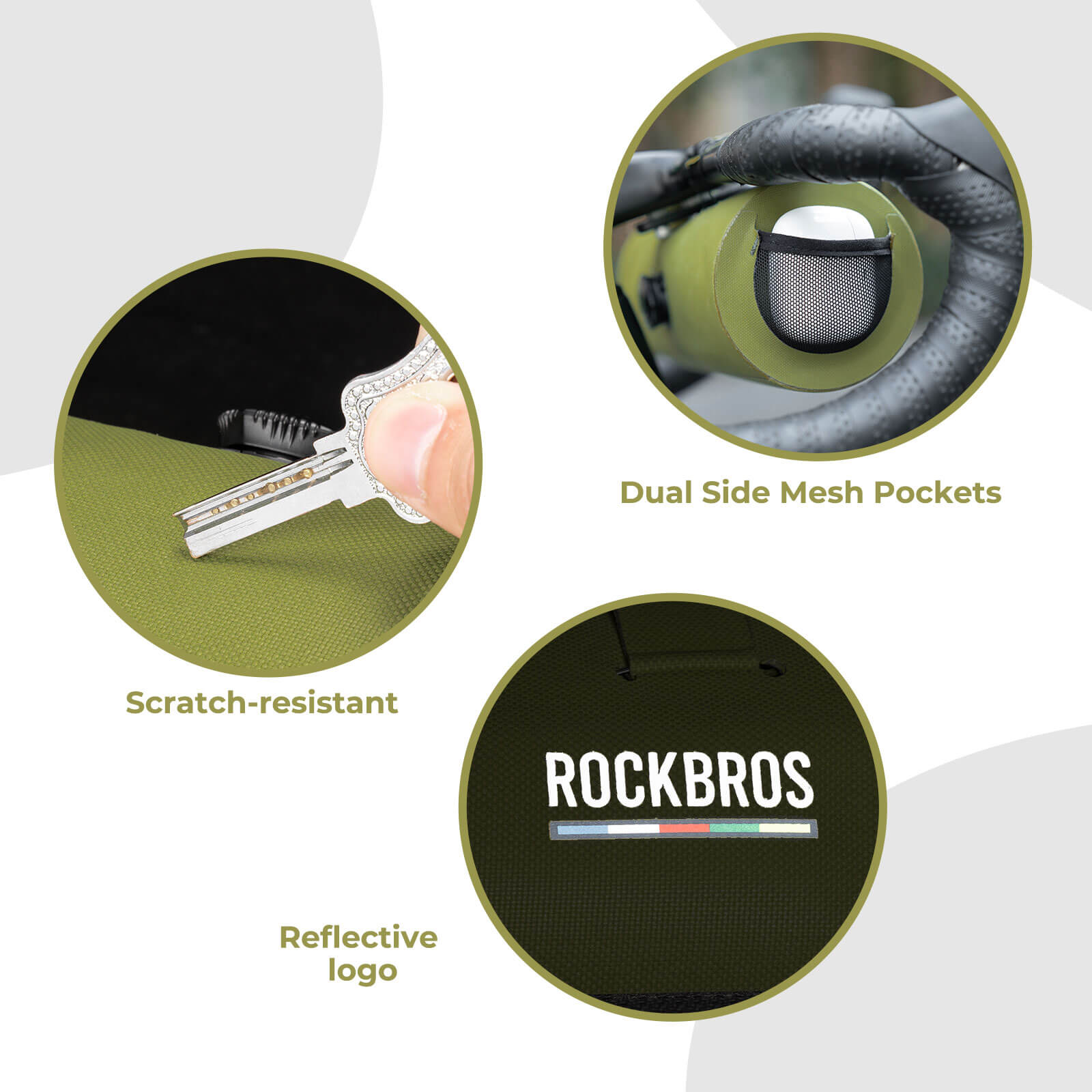 Road-to-Sky bike handlebar bag AS-144 with 2L capacity, 100% waterproof design for secure and convenient storage during all-weather cycling.