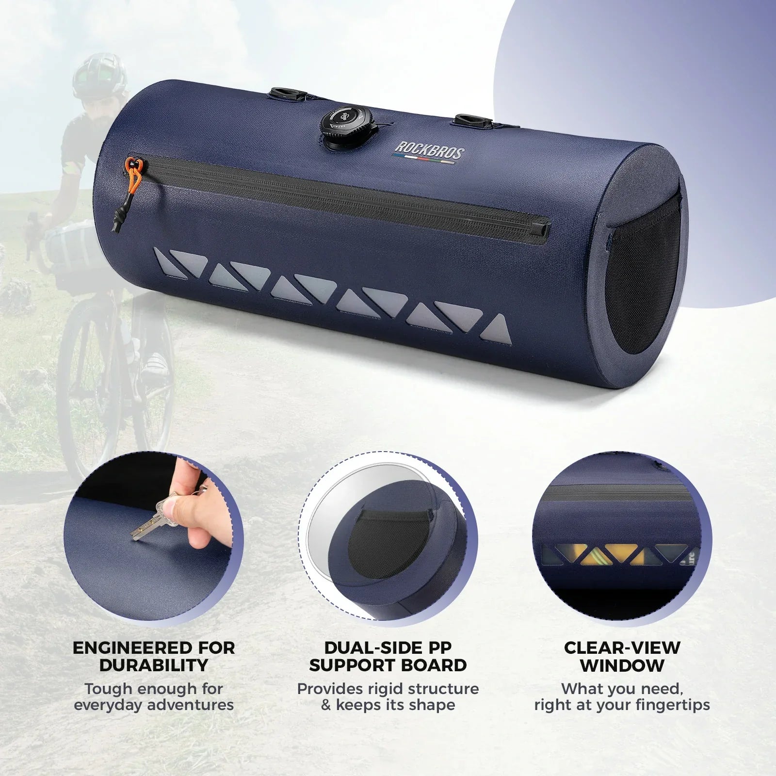 road-to-sky 4-litre black handlebar roll