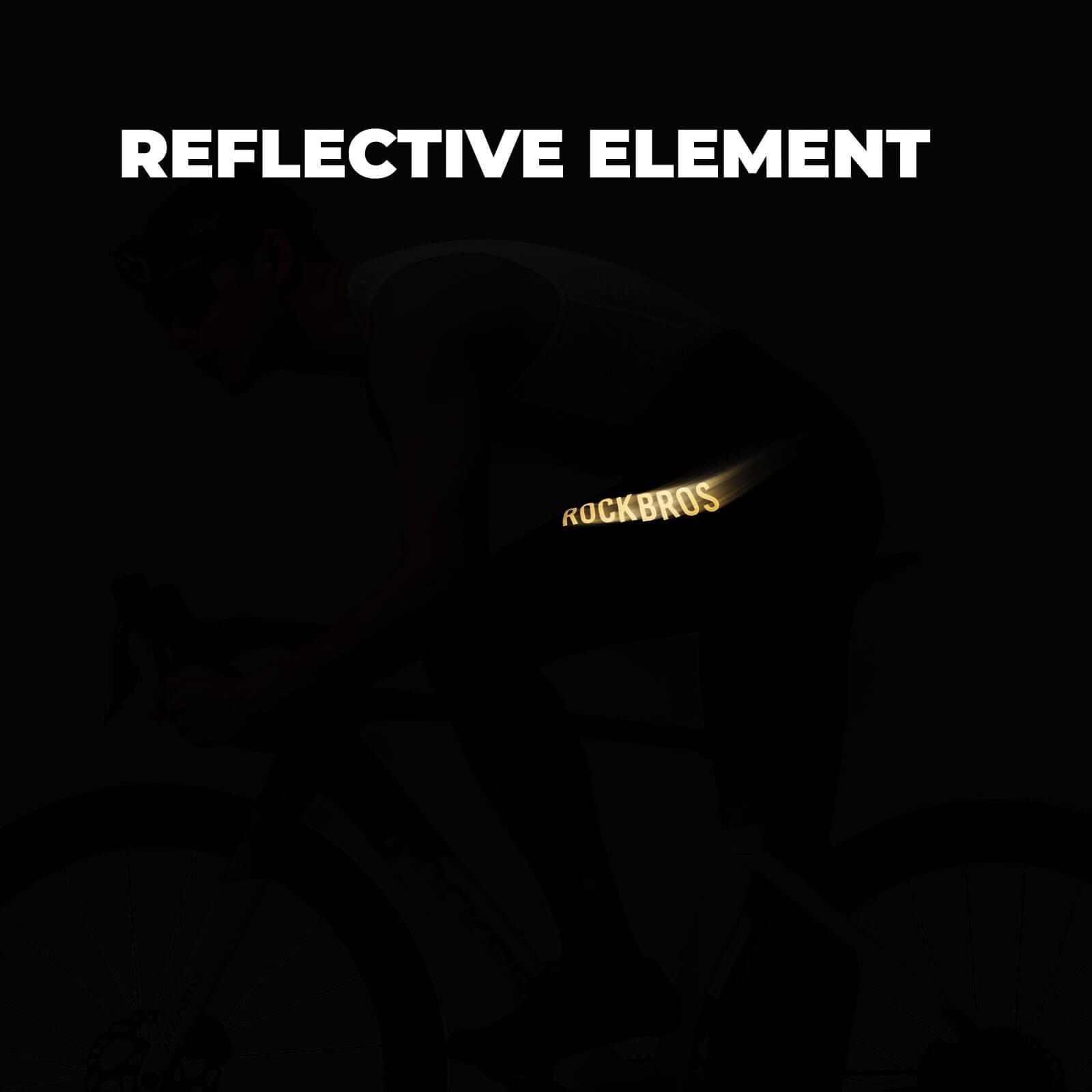 ROCKBROS men's cycling waist shorts YDDK013 featuring Elastic Interface? pads, engineered for advanced comfort and performance on long rides.