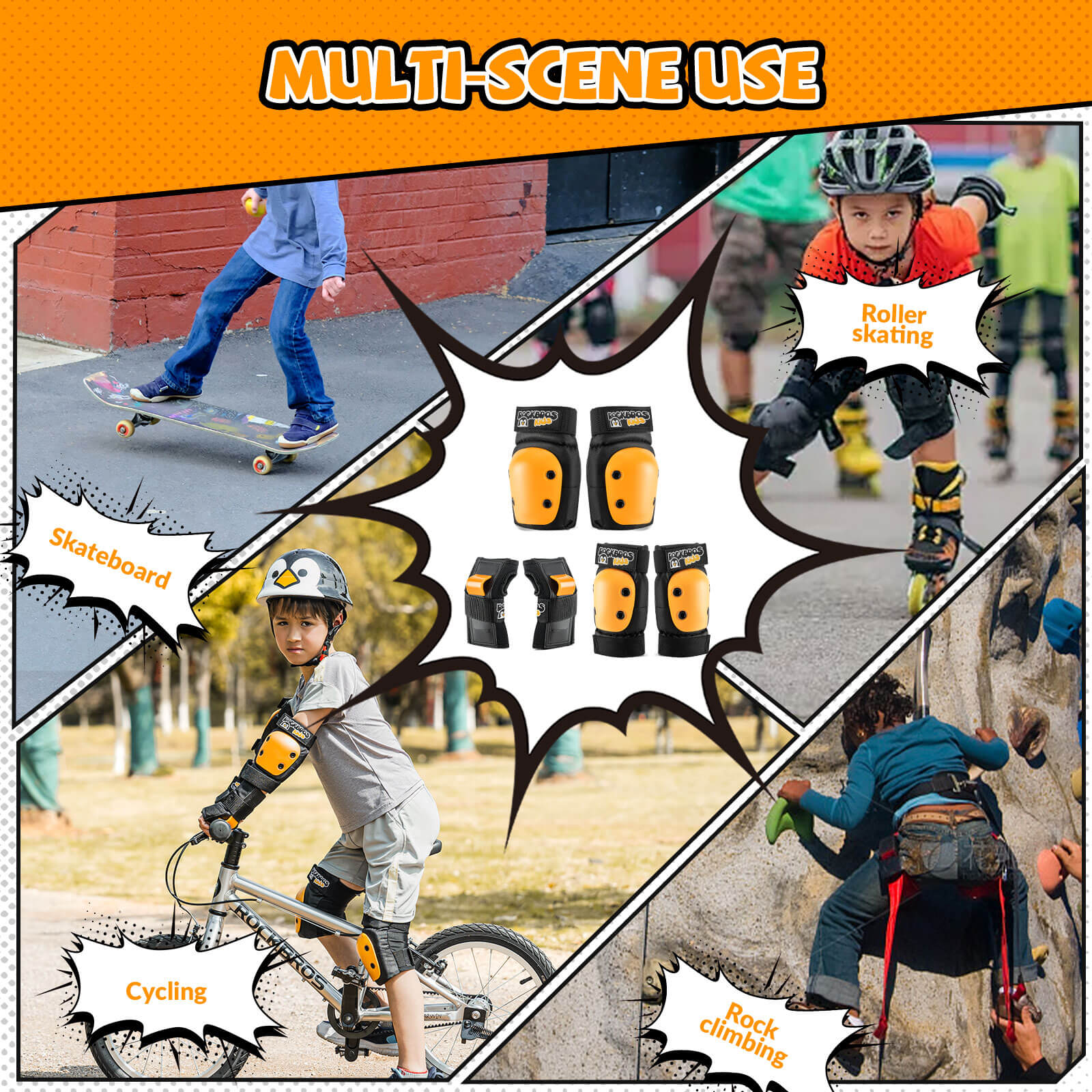 Kids Cycling & Skate Pads Set