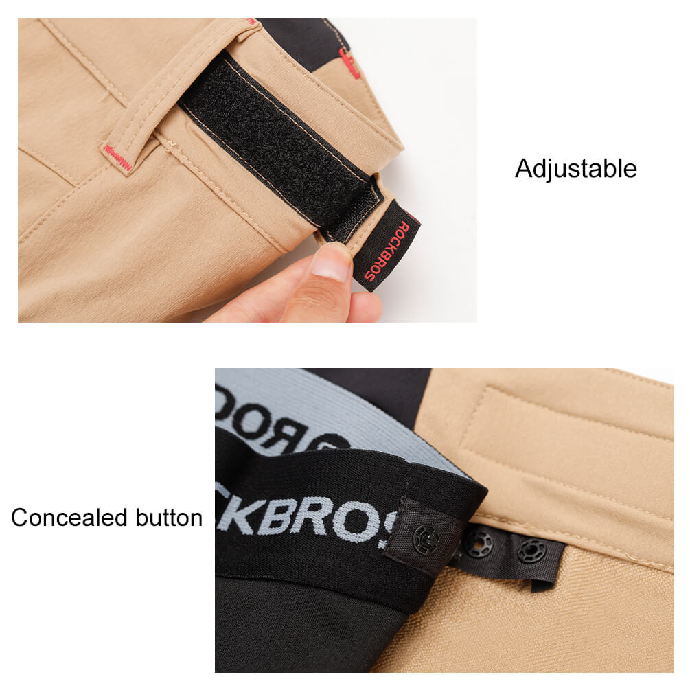 rockbros men's 4d padded cycling shorts with compression design for enhanced comfort