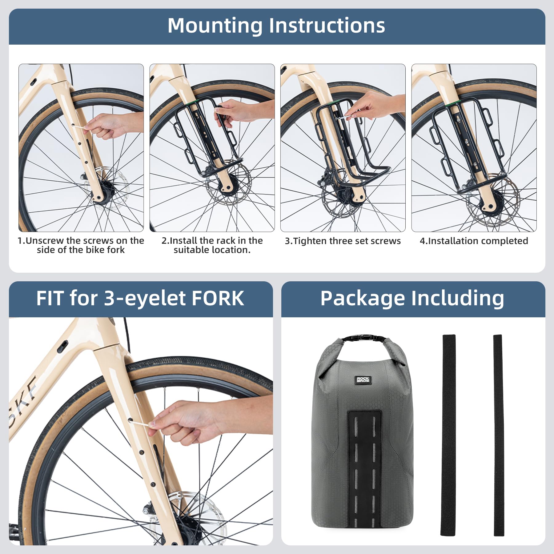 waterproof cycling fork bag