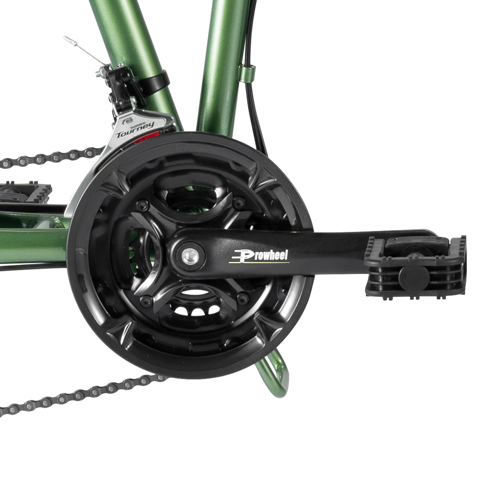 scott-26-inch-folding-bike-crankset #color_green