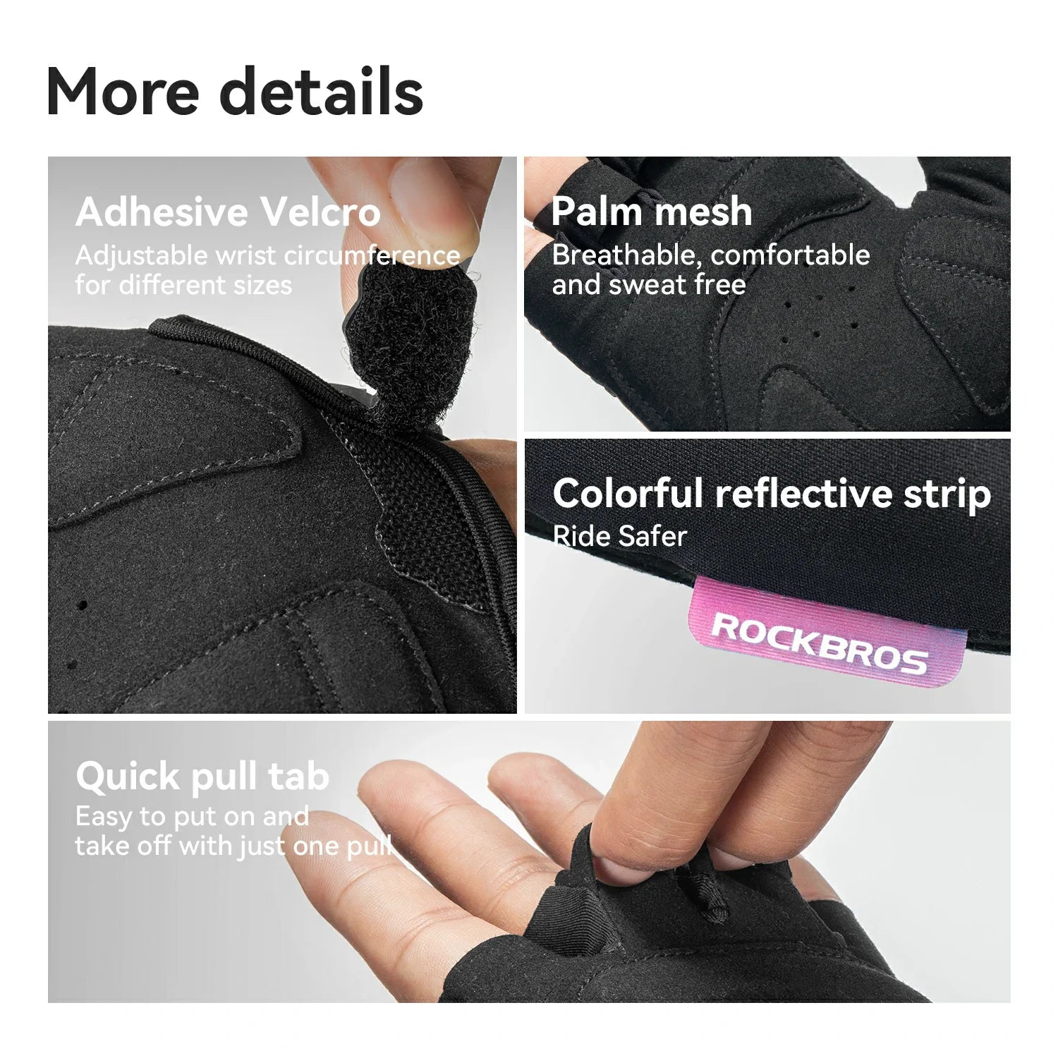 Half-Finger Bike Gloves Skeleton Fingerless