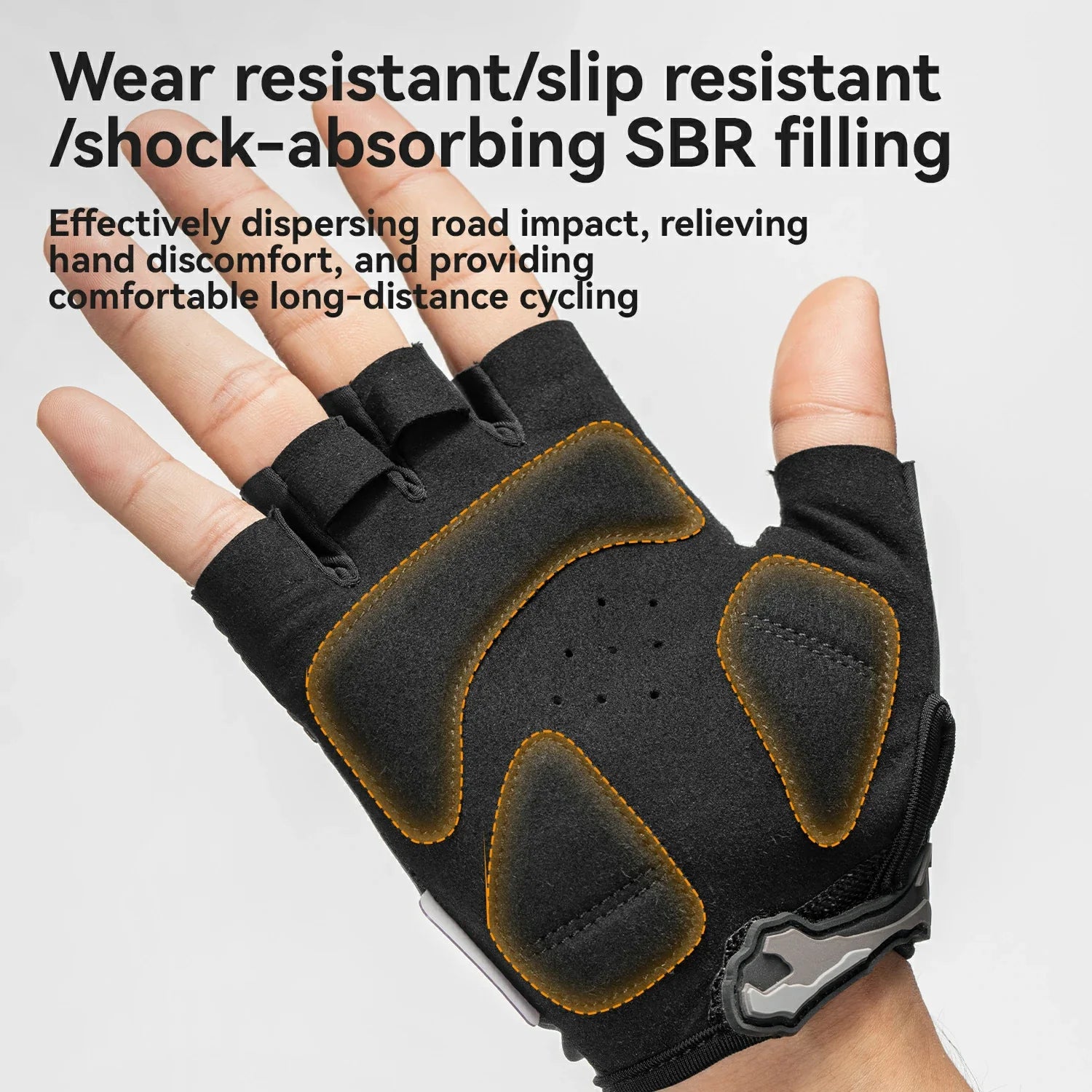 Half-Finger Bike Gloves Skeleton Fingerless