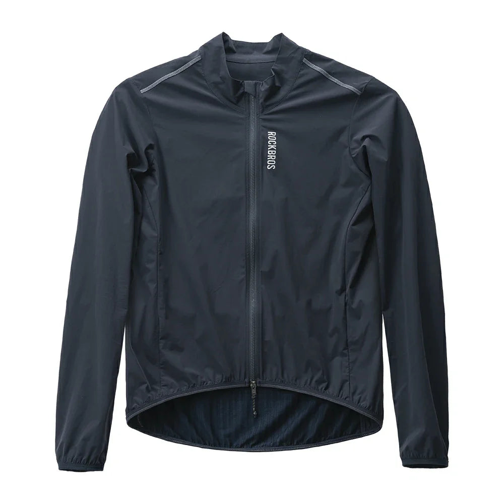 Blue jacket with 'ROCKBROS' branding on a white background #color_Blue