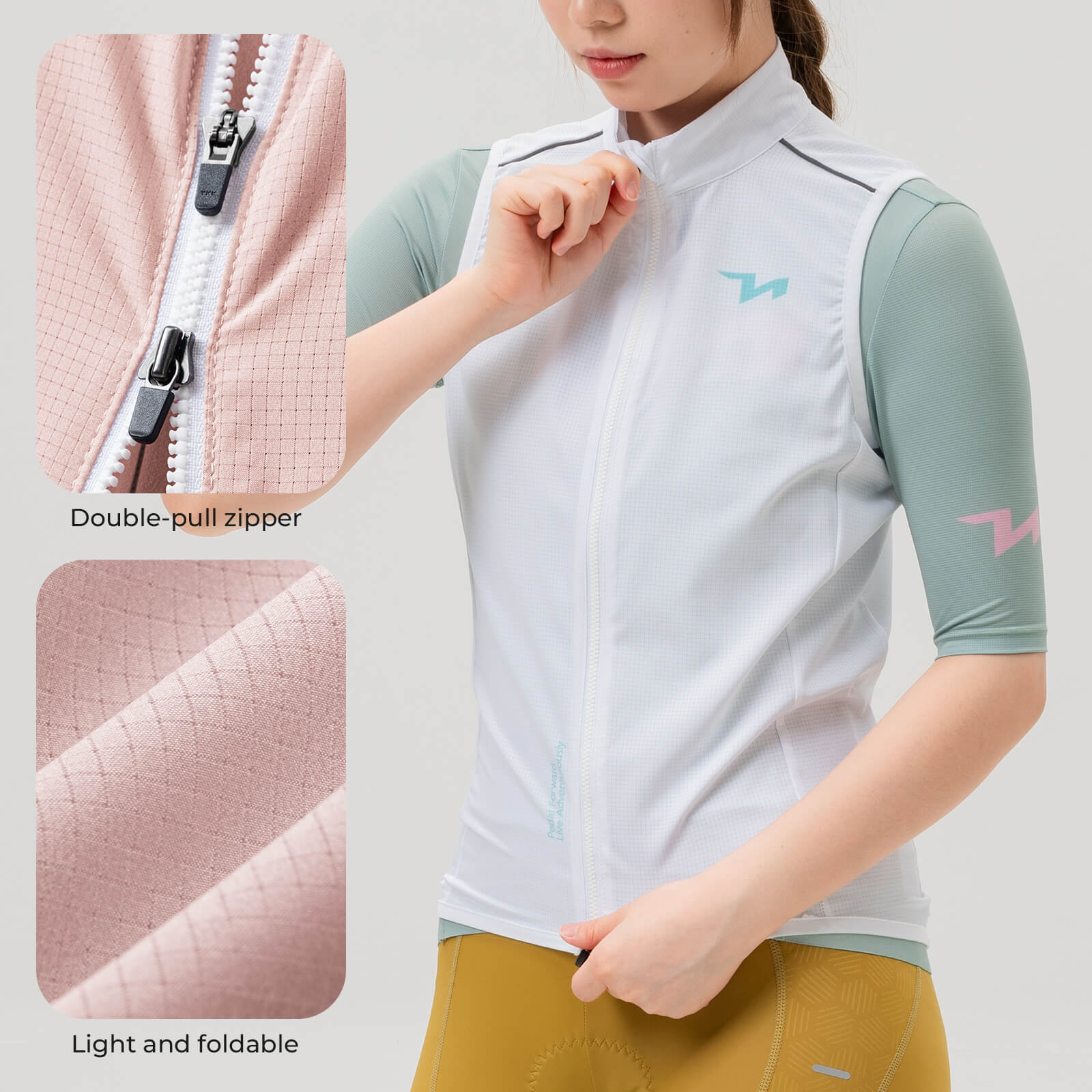 TVI Women's Cycling Vest Windproof