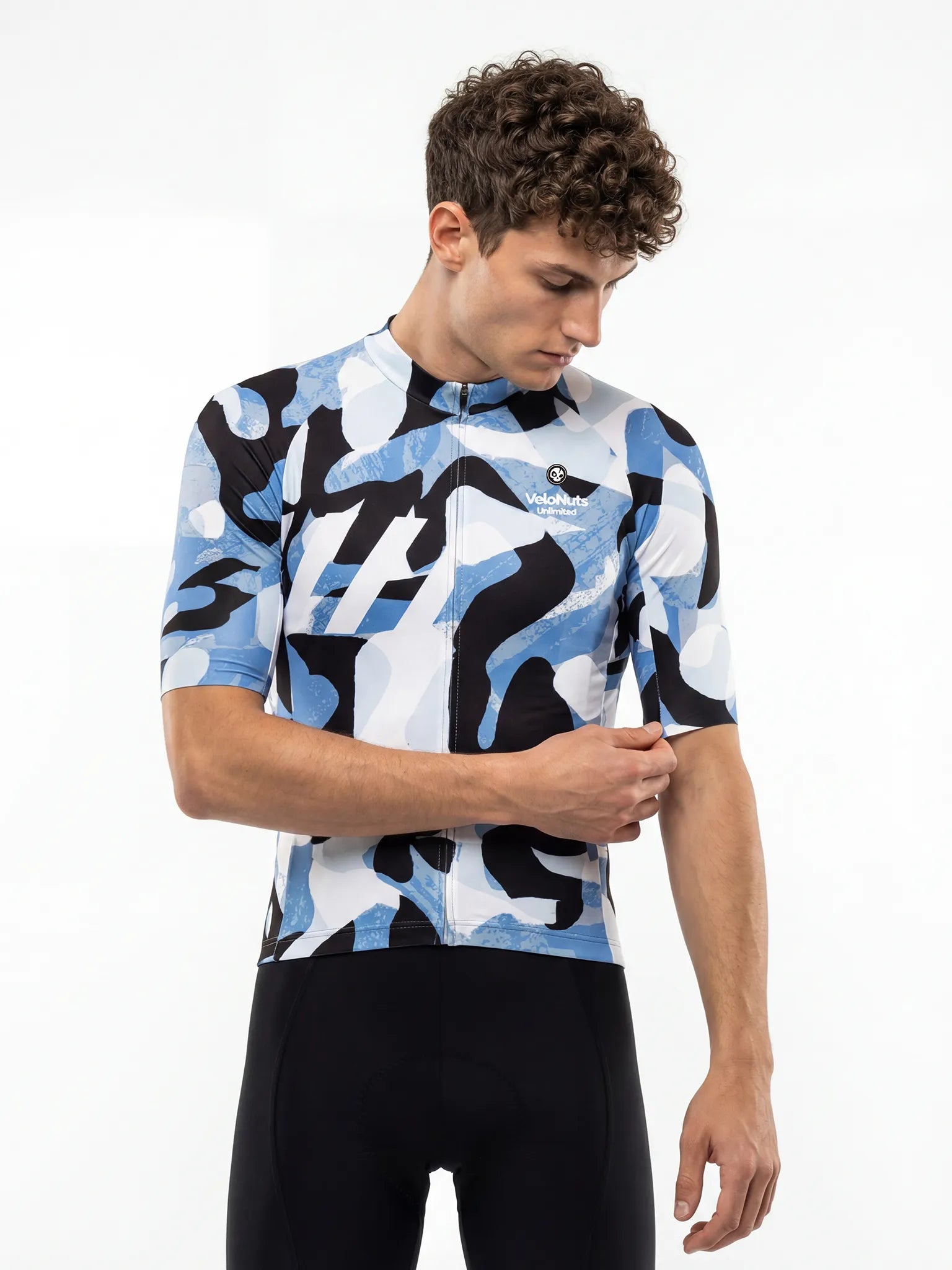 Men's Cycling Jersey Urban Camo#Type_Ink Blob Camo