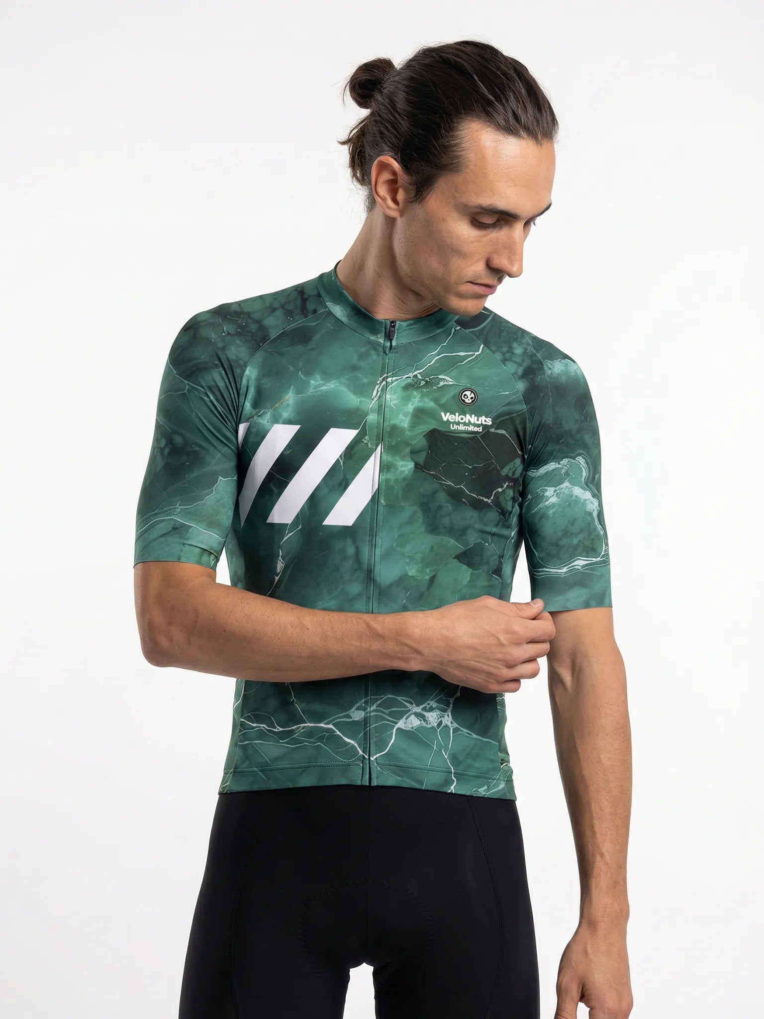 Men's Cycling Jersey Liquid Terrain#Color_Emerald Vein