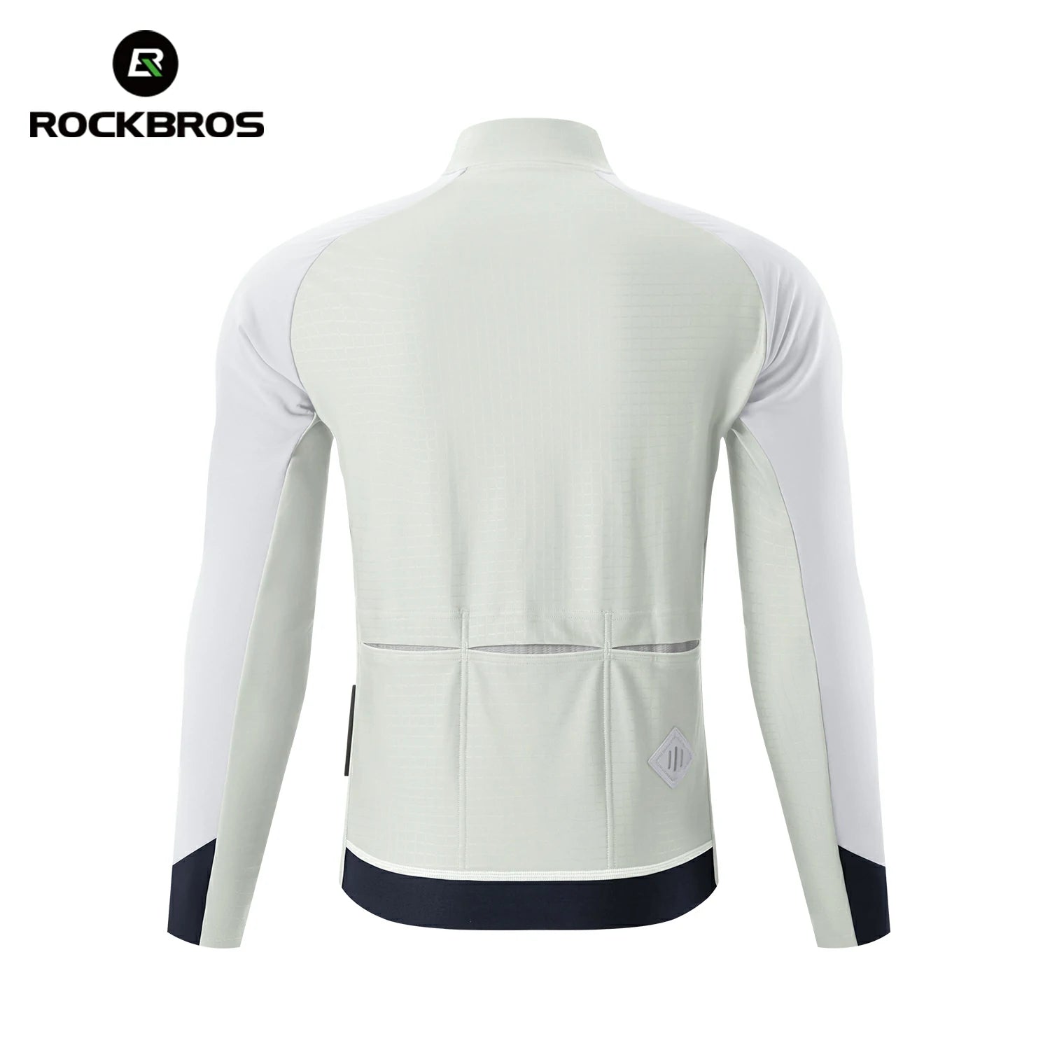 White cycling jacket, featuring the RockBros brand. #color_Grey