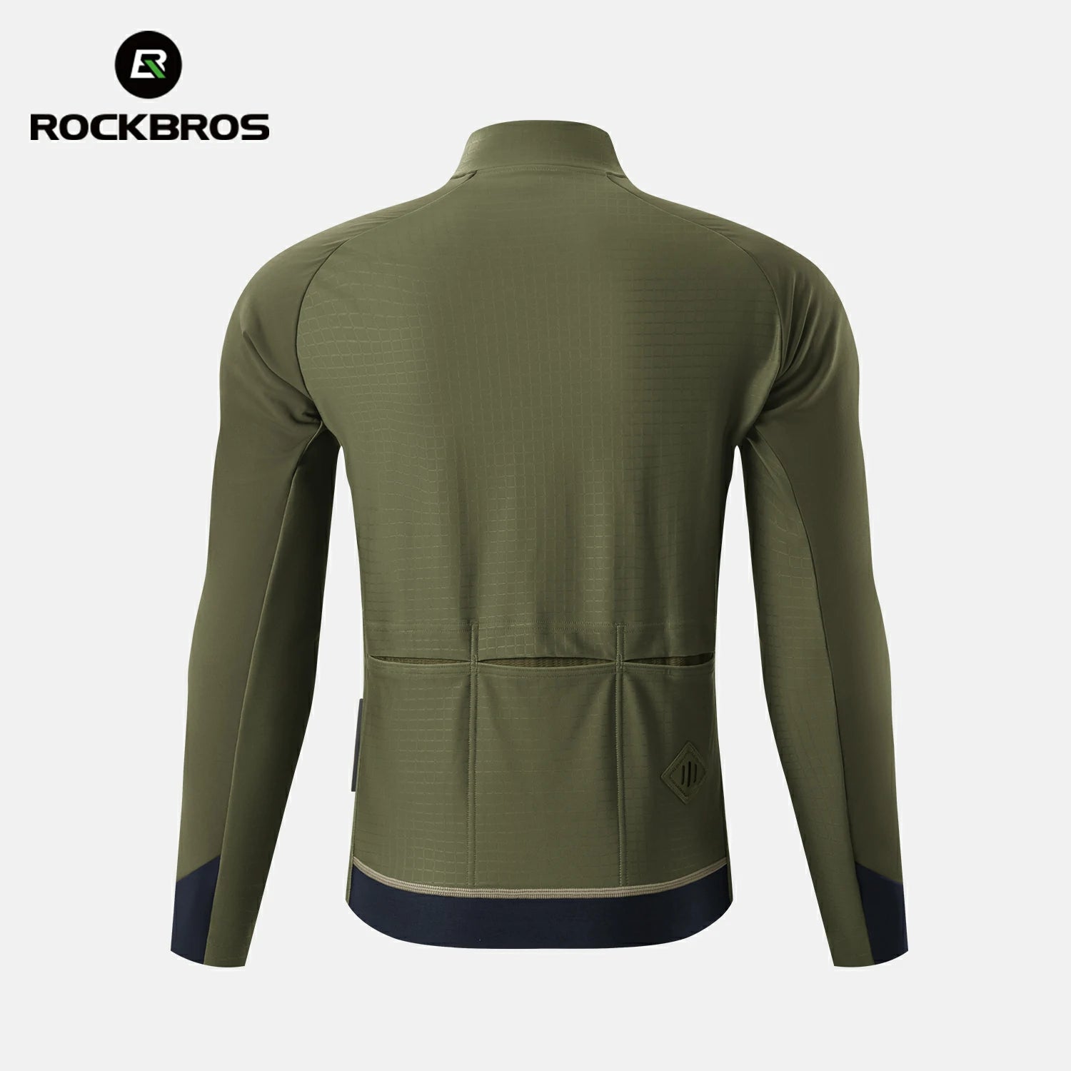 Green jacket with RockBros logo on a white background #color_Green